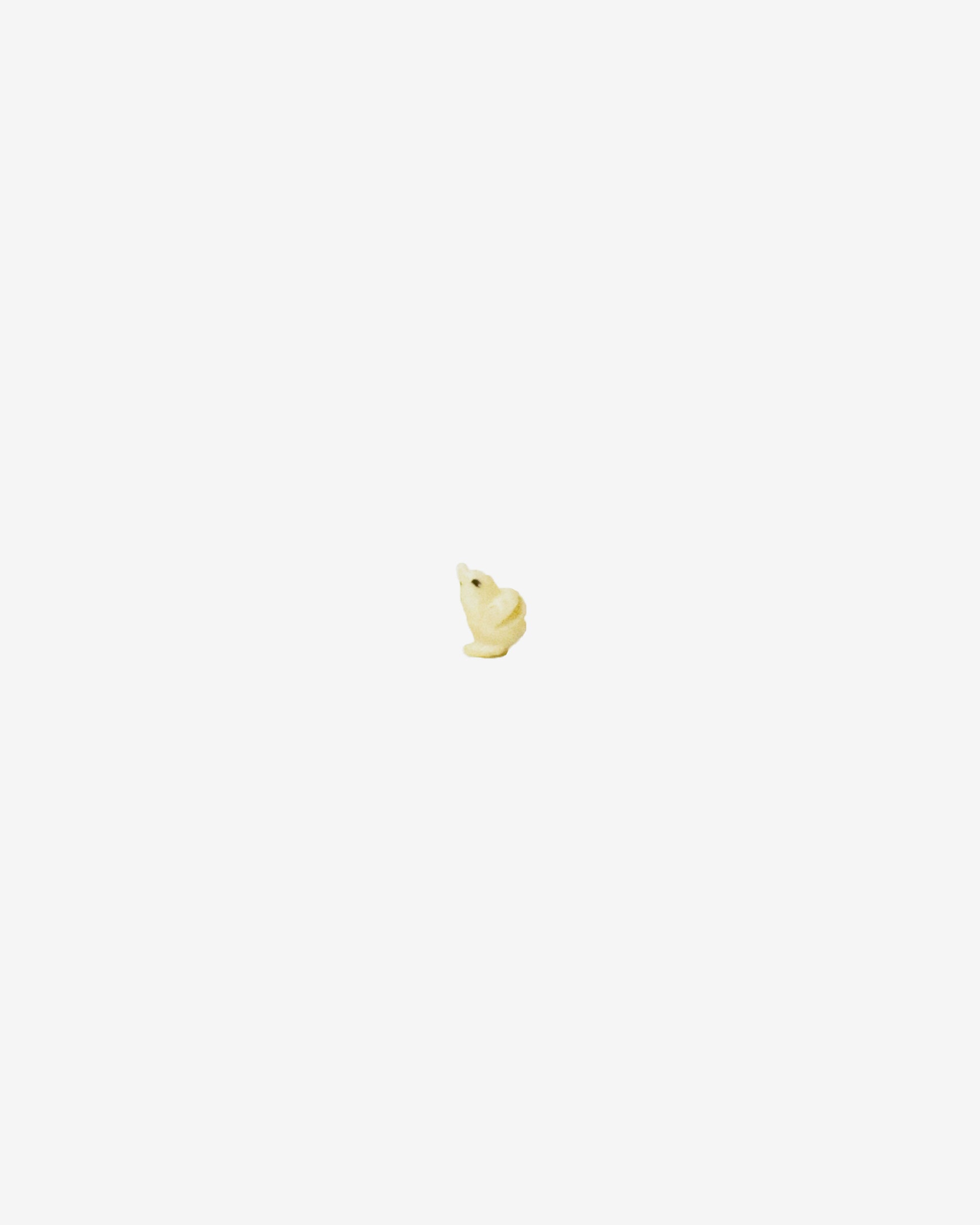 Teeny Tiny Victorian Carved Bone Egg Charm with Chick Inside, Egg