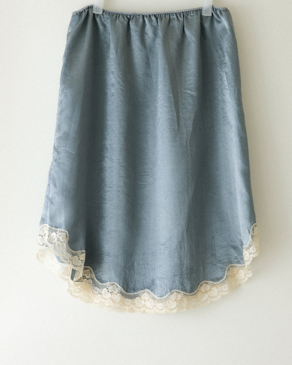 Marie Storm Satin Skirt, Stormlight Blue