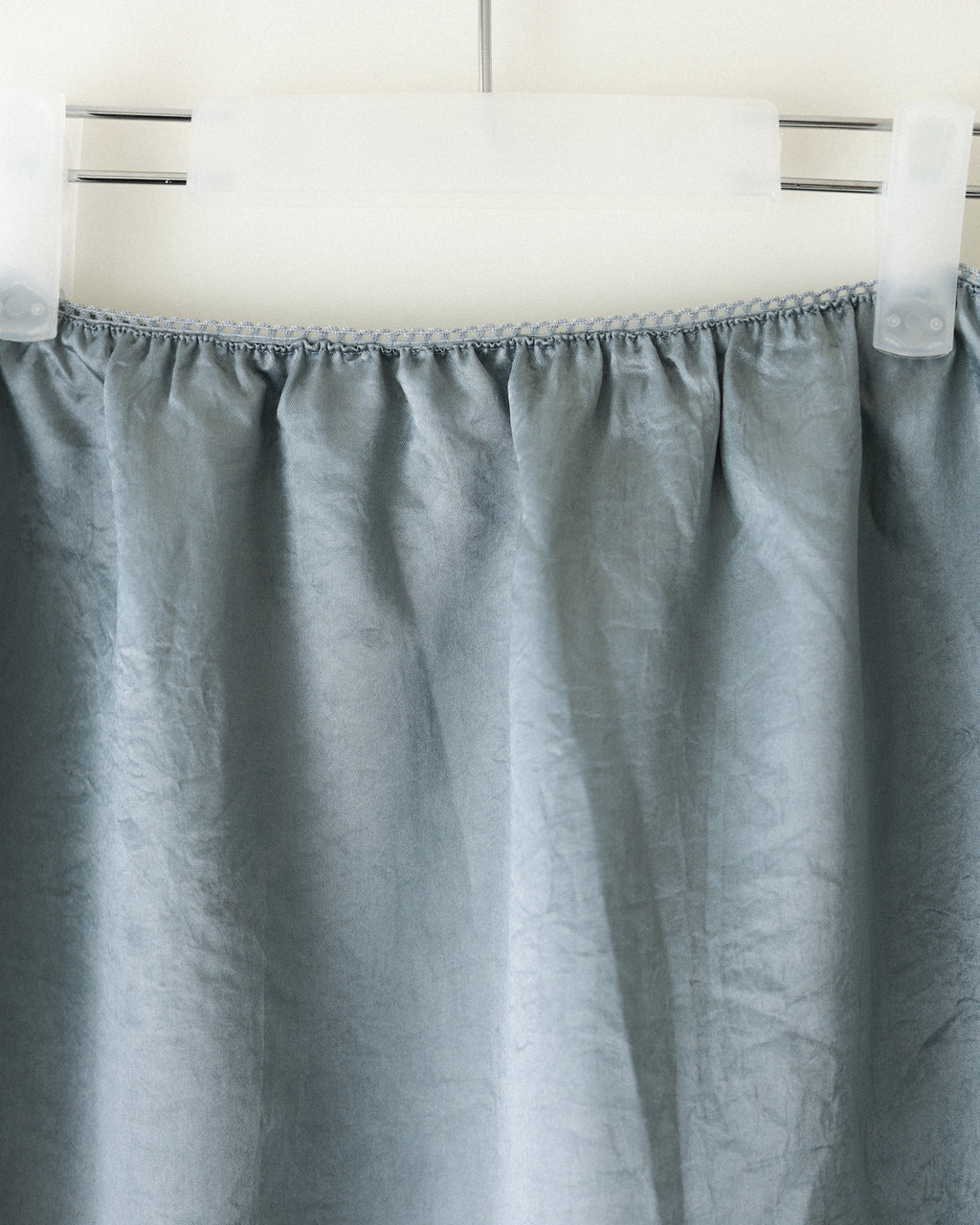 Marie Storm Satin Skirt, Stormlight Blue