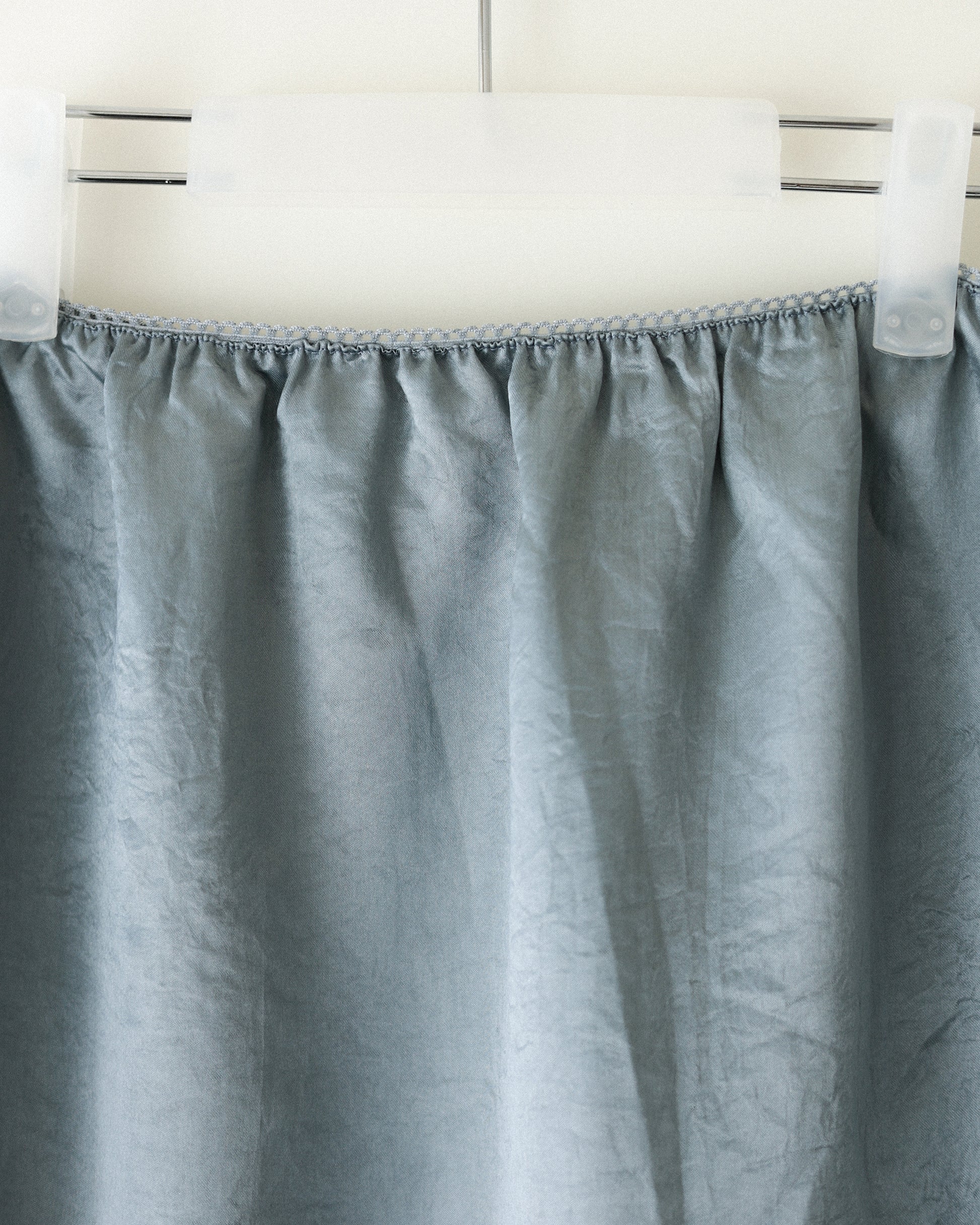 Marie Storm Satin Skirt, Stormlight Blue