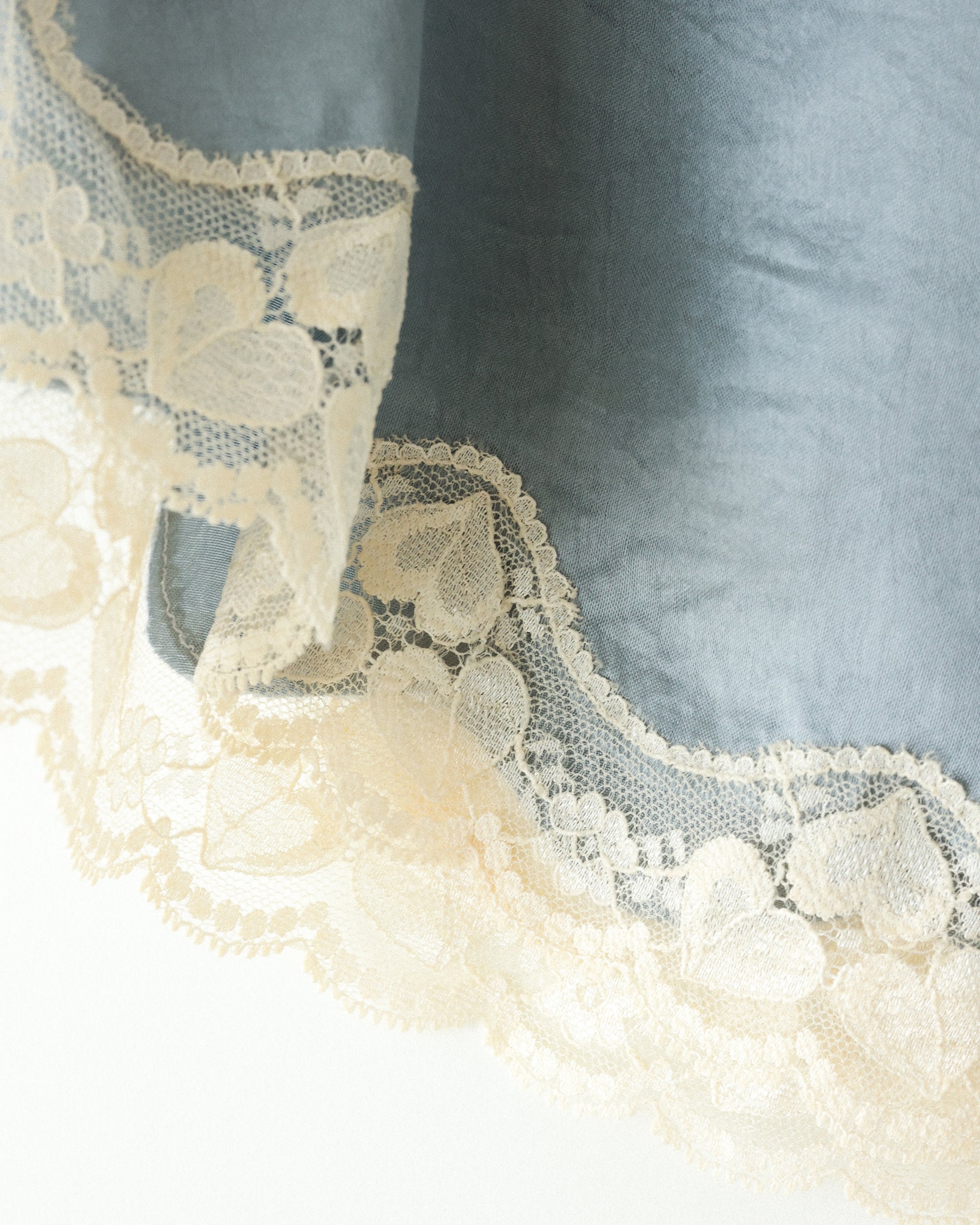 Marie Storm Satin Skirt, Stormlight Blue