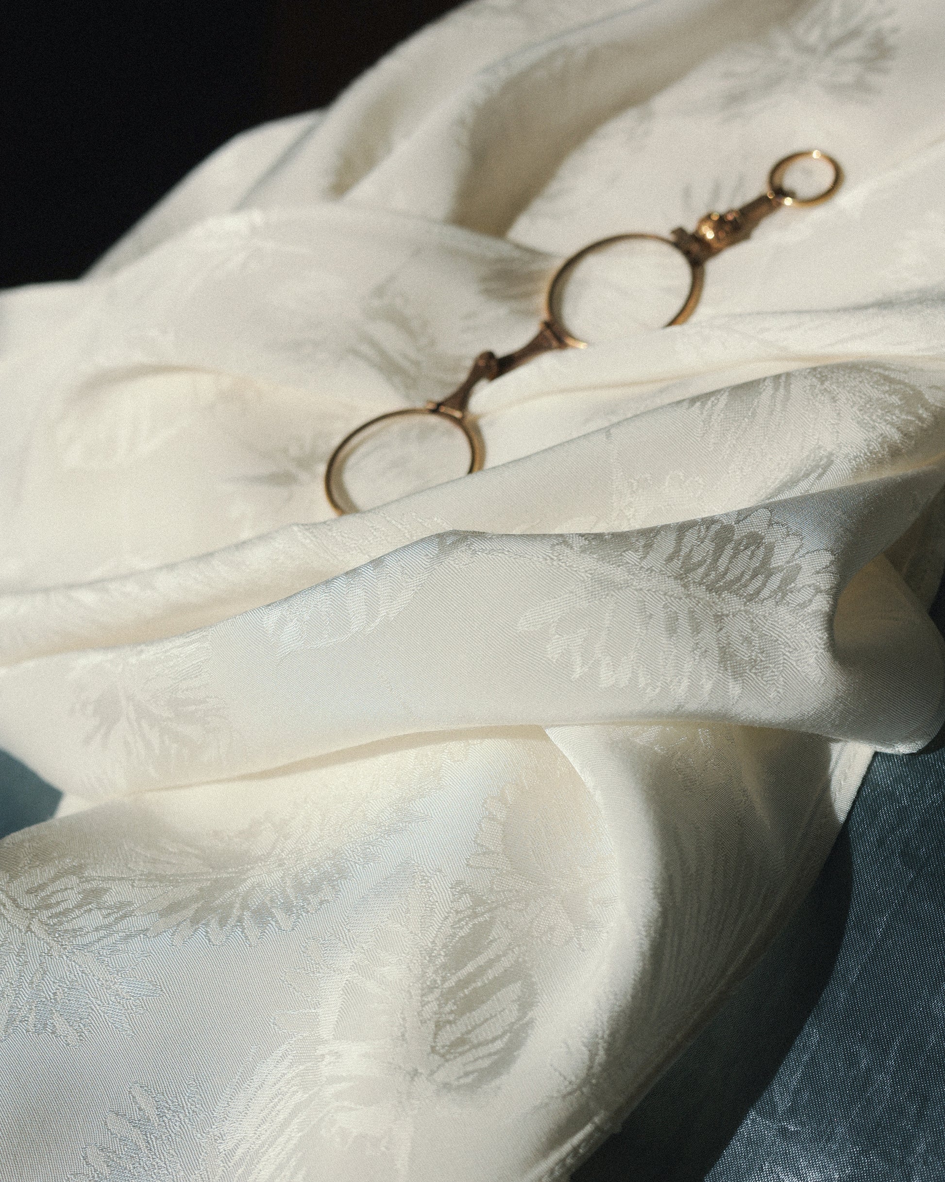 Marie Silk-Light Tassel Scarf, Banila Sky