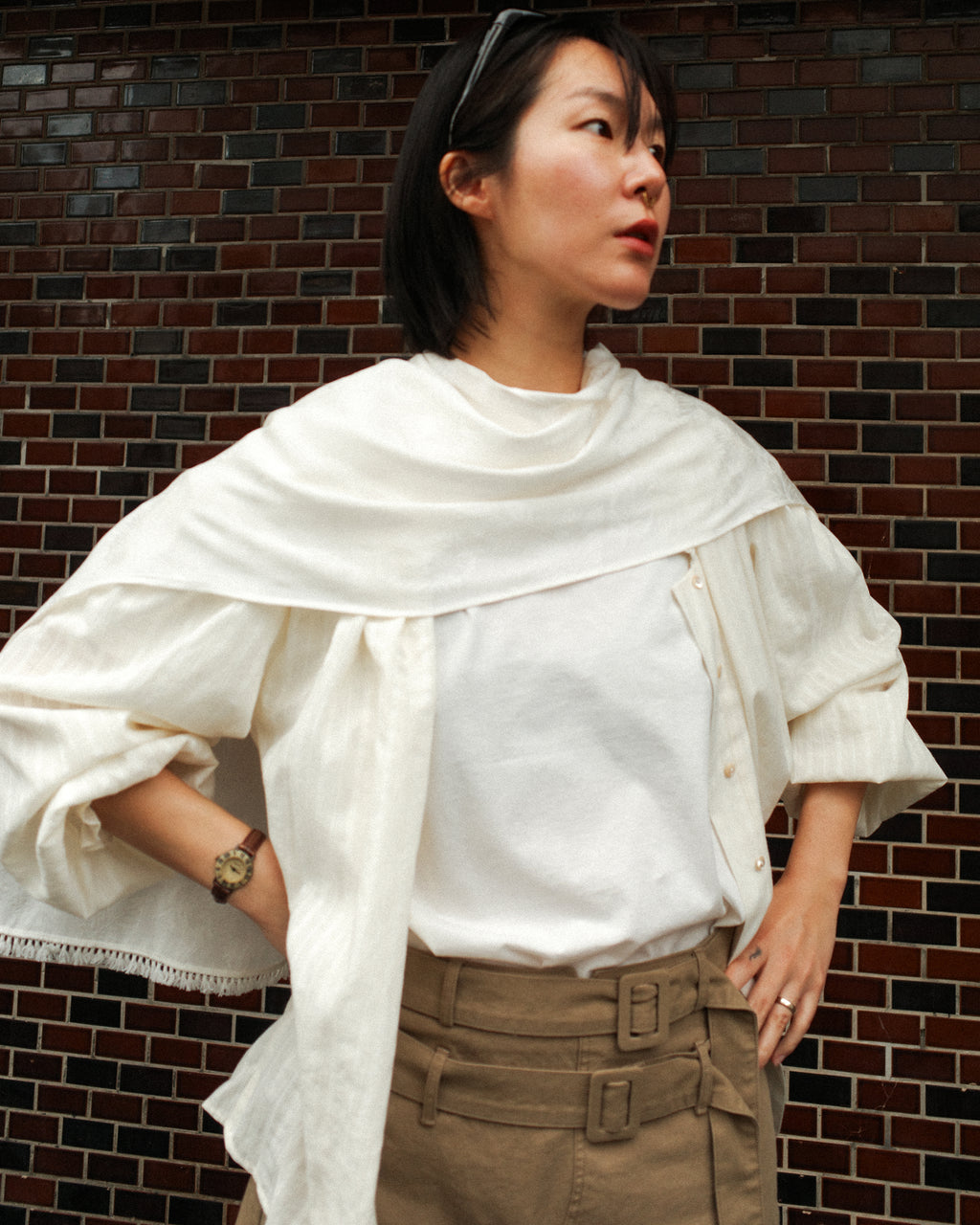 Marie Silk-Light Tassel Scarf, Banila Sky