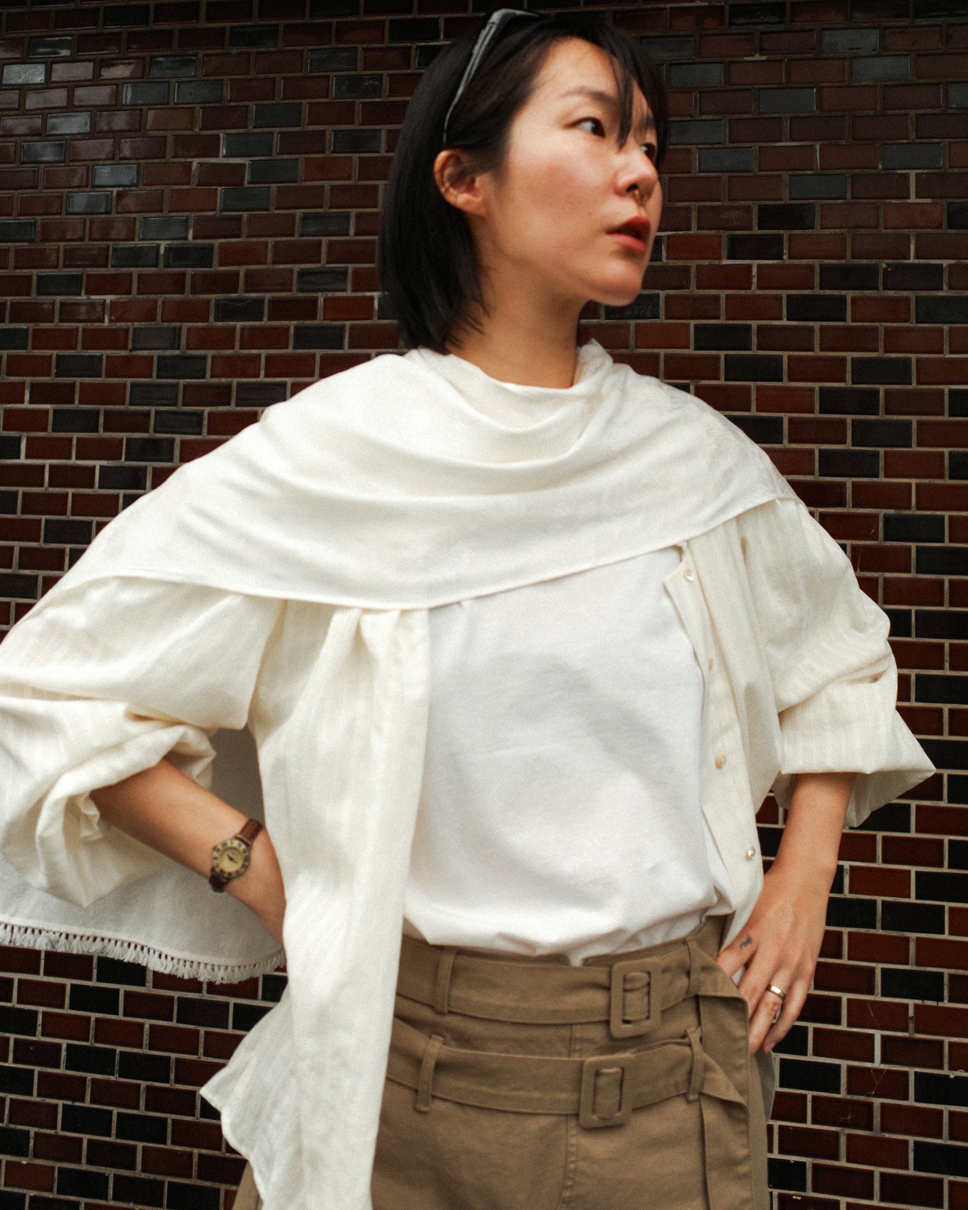 Marie Silk-Light Tassel Scarf, Banila Sky