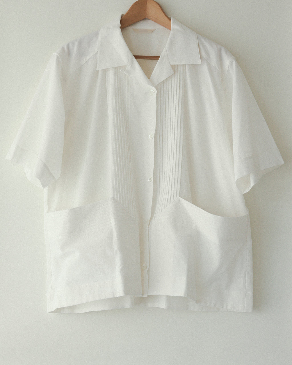 Newton Cotton-linen Oversized Cottage Shirt, Milky White