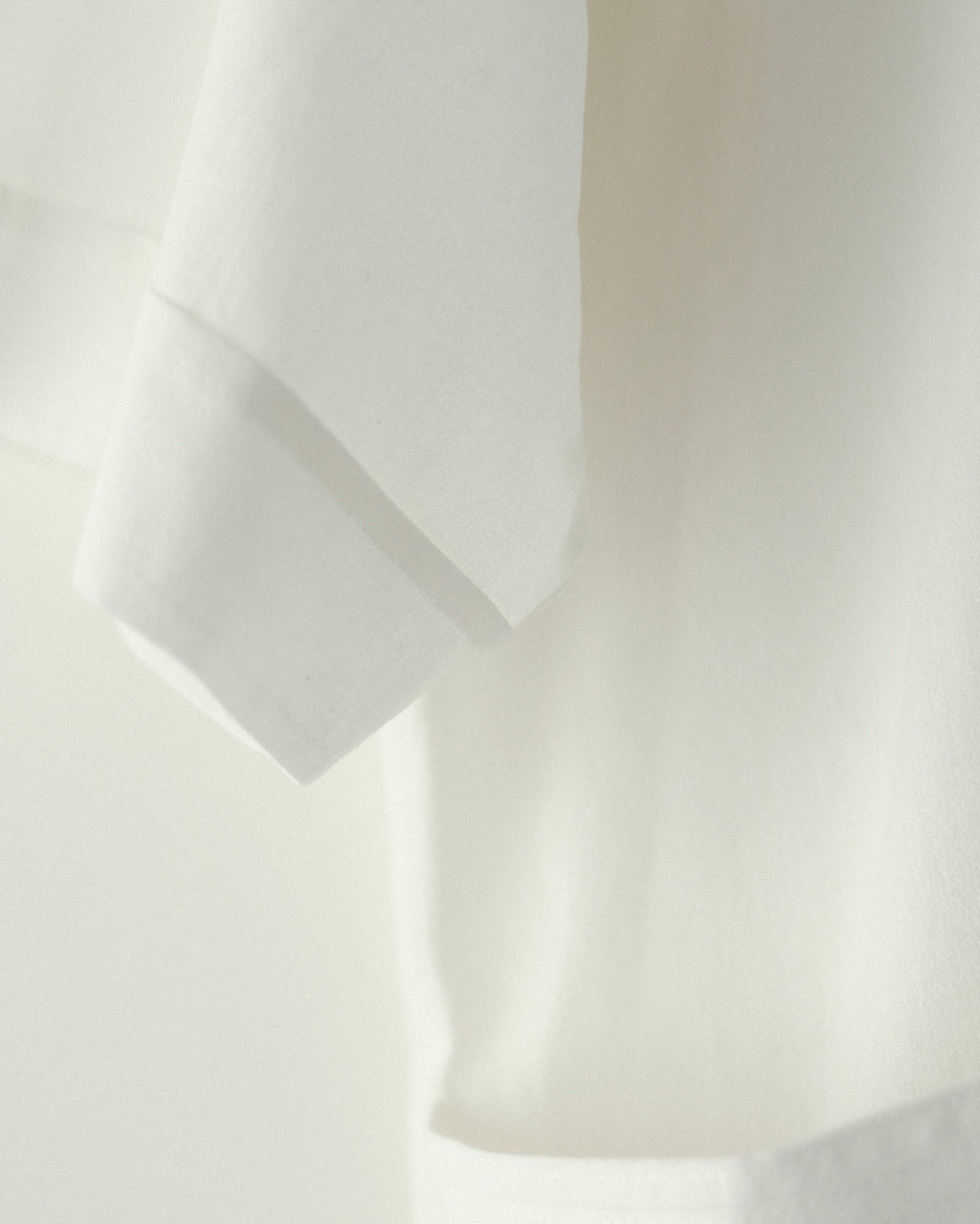 Newton Cotton-linen Oversized Cottage Shirt, Milky White