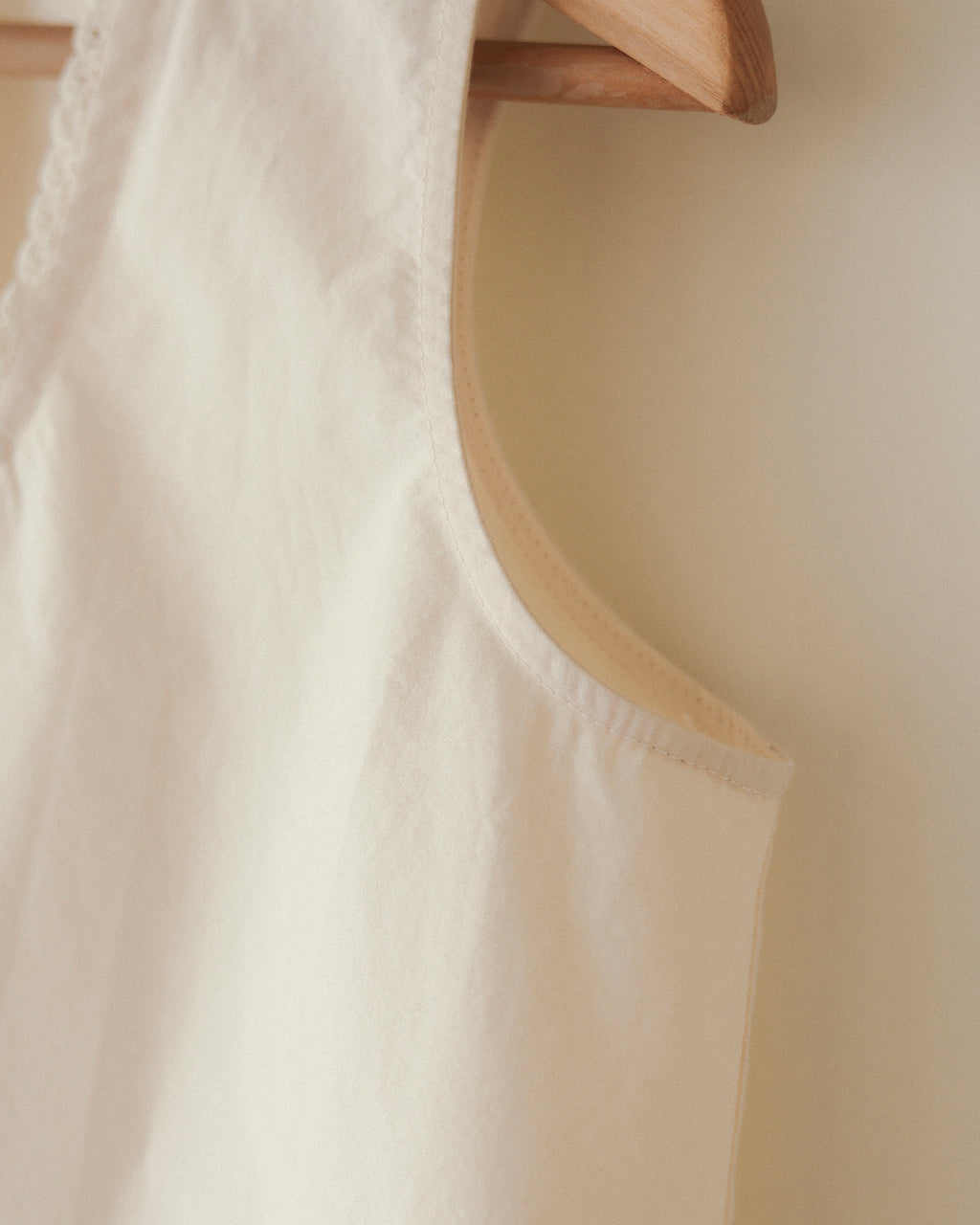 Tiana Summer Square Neck Blouse, Crème Petal