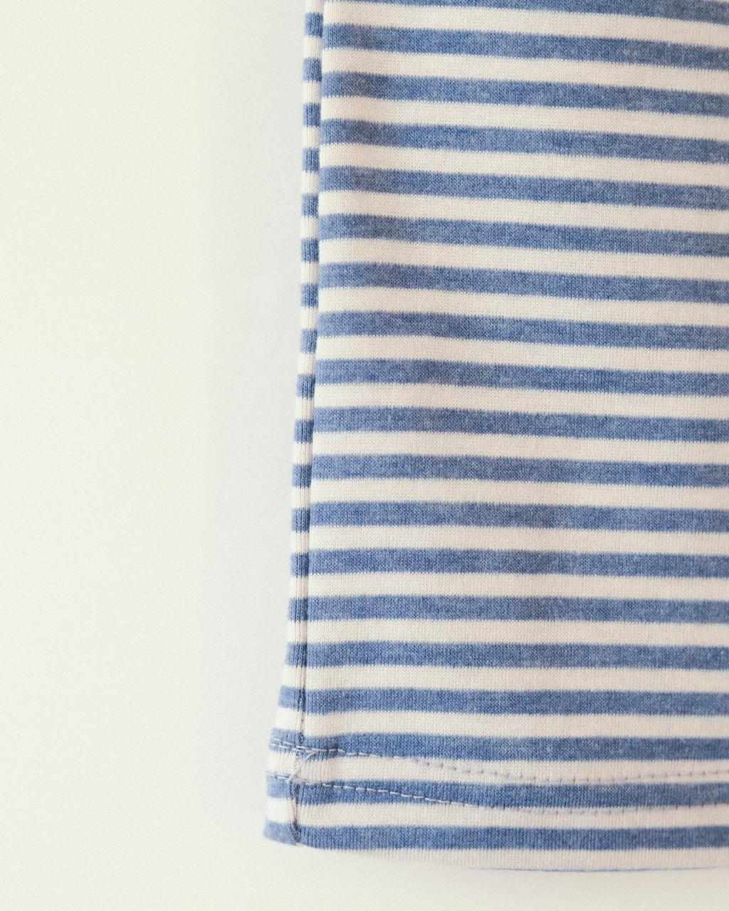 Bridget Asymmetry Stripe Cotton Top, Marina Blue
