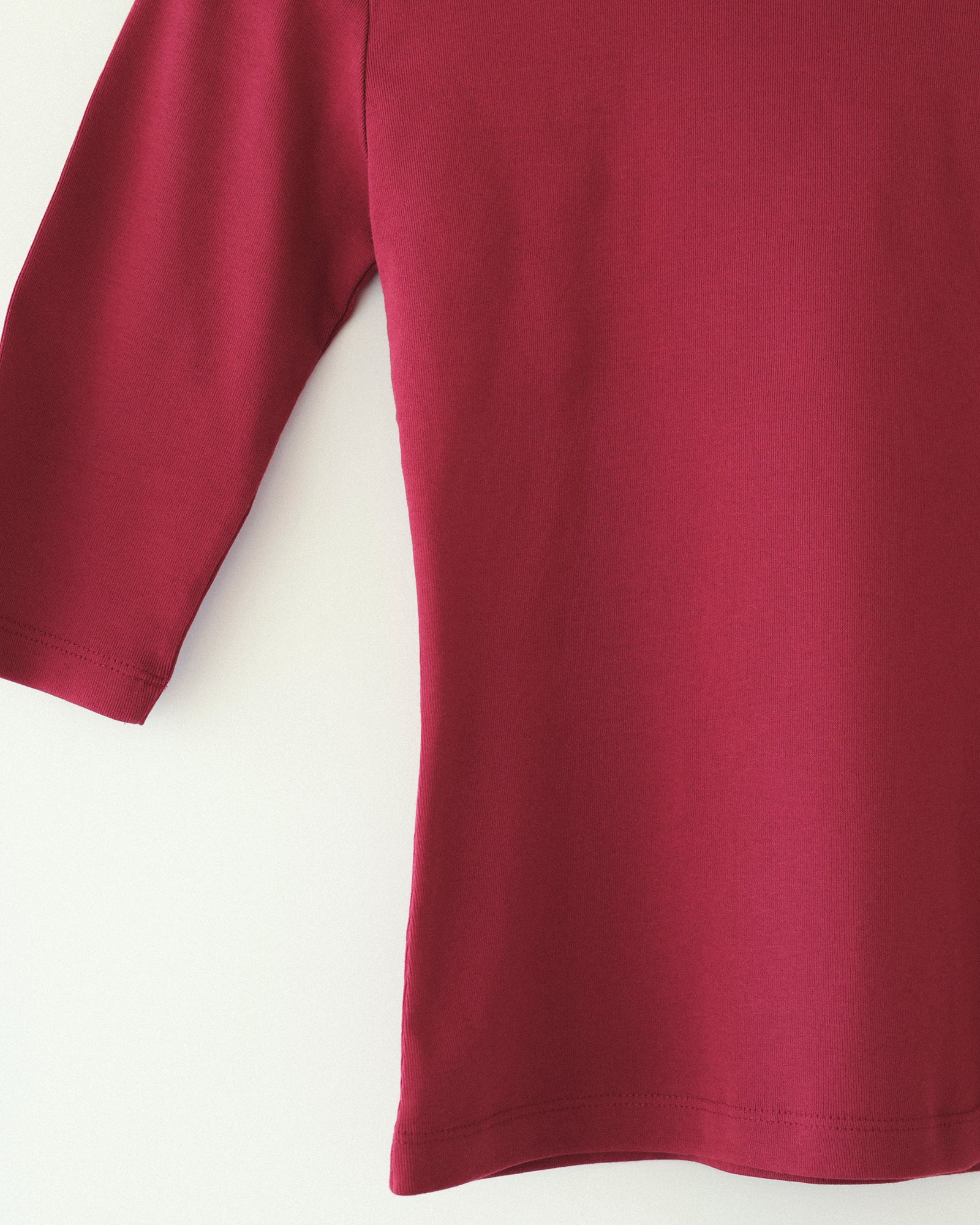 Scarlet Whisper Fitted Tee, Crimson Rose