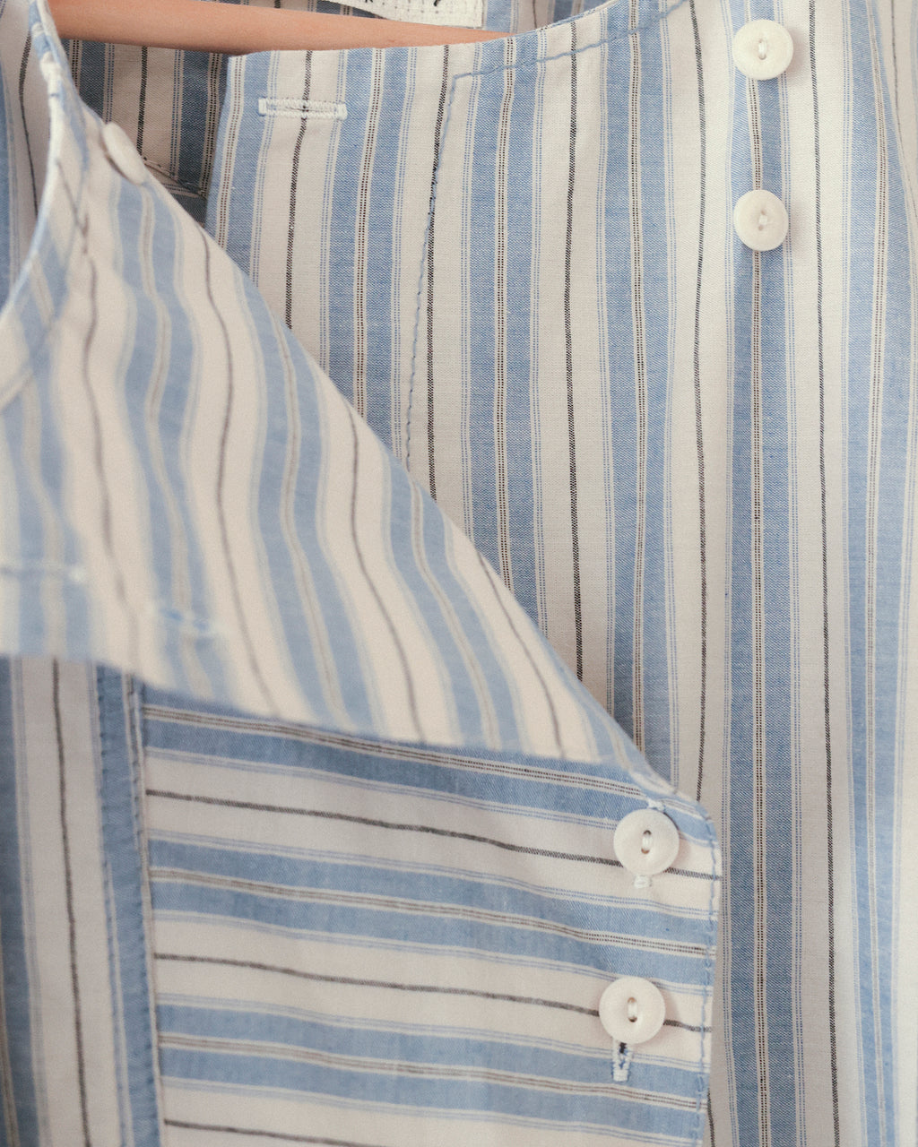 Agnes Stripe Oversized Dress, Cotswold Sky