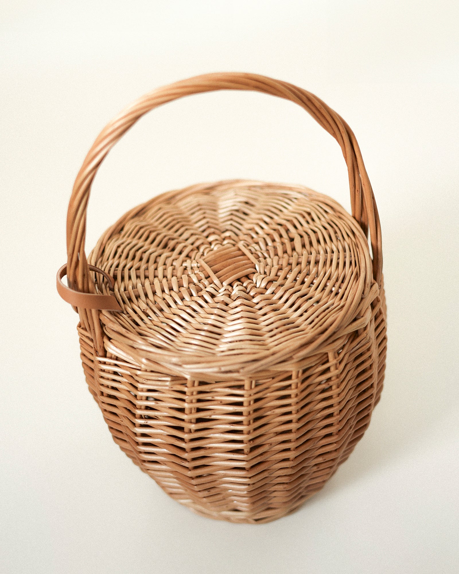 Bruton Willow Basket, Natural Wicker