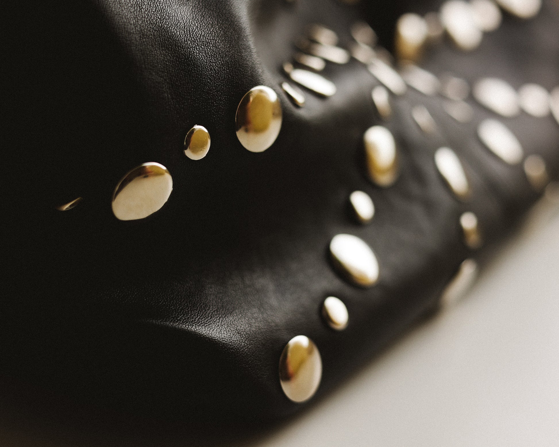 Pixie Studded Shoulder Bag, Black dream