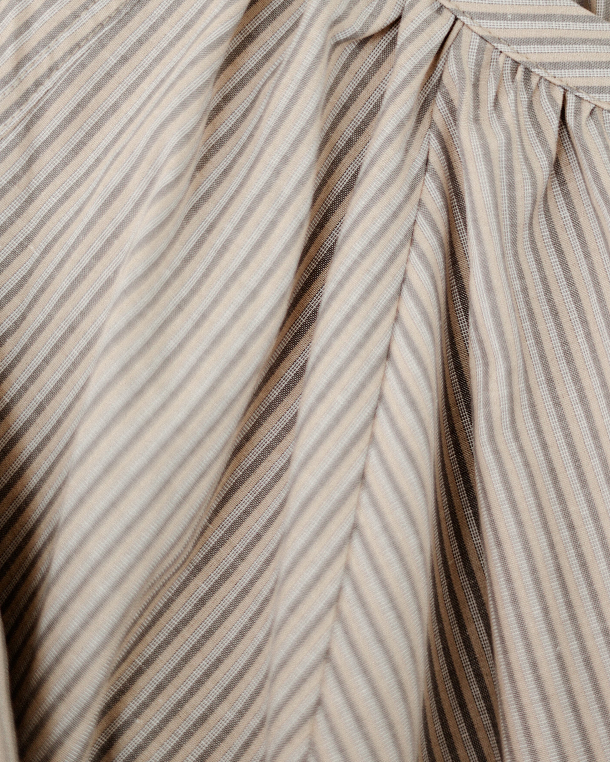 Devon Gathered Yoke Blouse, Misty Beige
