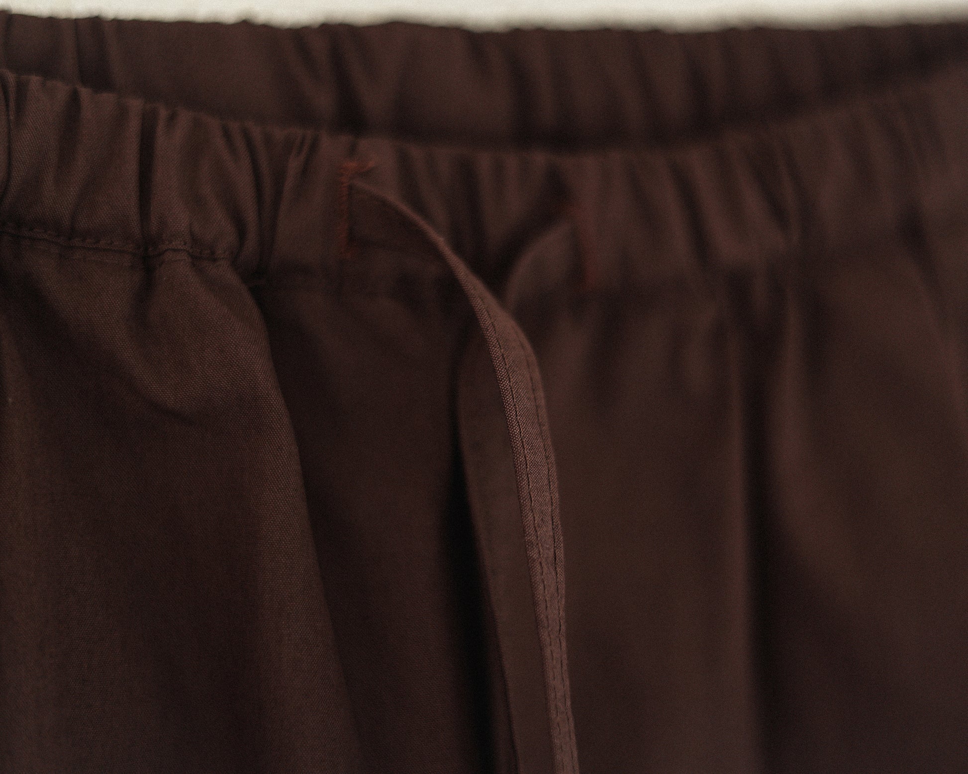 Eddie Drawstring Trousers, Chestnut Brown