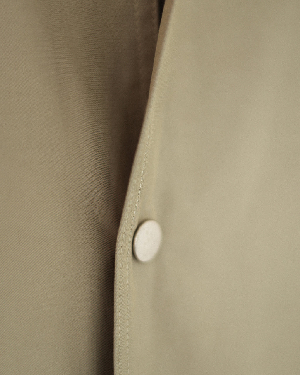 Mare Stand-Collar Trench Coat, Sage