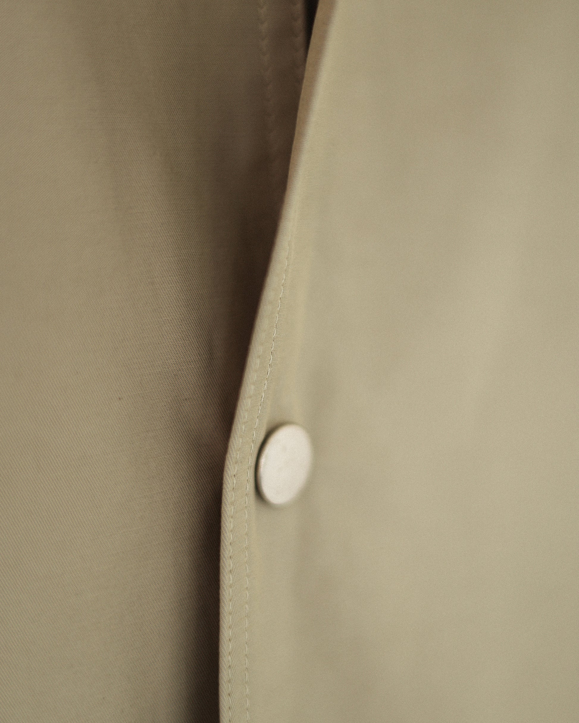Mare Stand-Collar Trench Coat, Sage