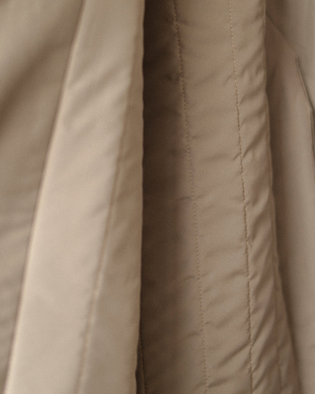 Norah Padded Long Coat, Taupe Brown