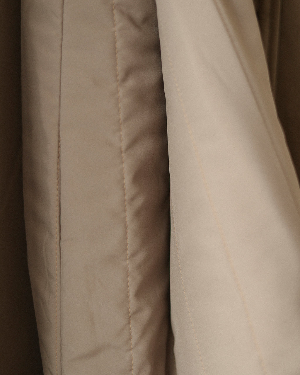 Norah Padded Long Coat, Taupe Brown