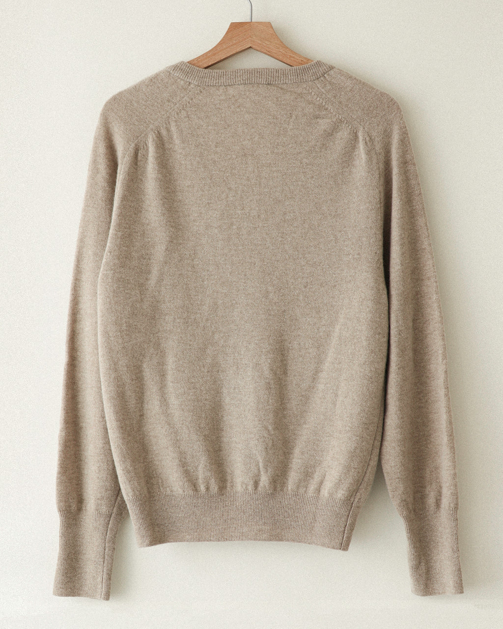 Cashmere Blend V-Neck Jumper, Marigold Beige