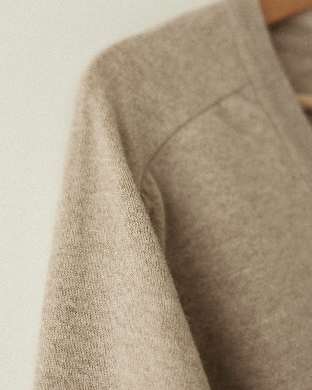 Cashmere Blend V-Neck Jumper, Marigold Beige