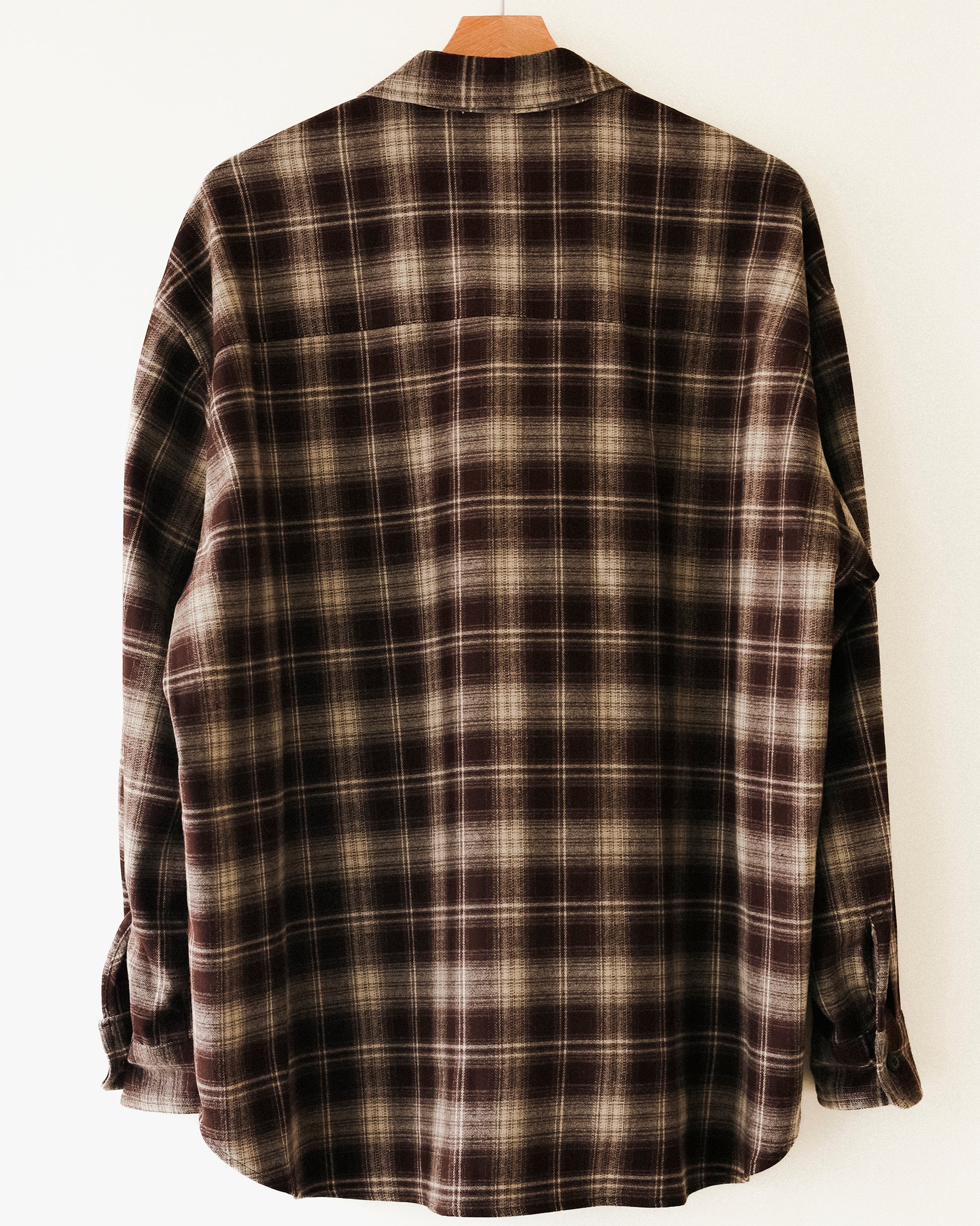 Highland Wool Check Shirt, Chestnut