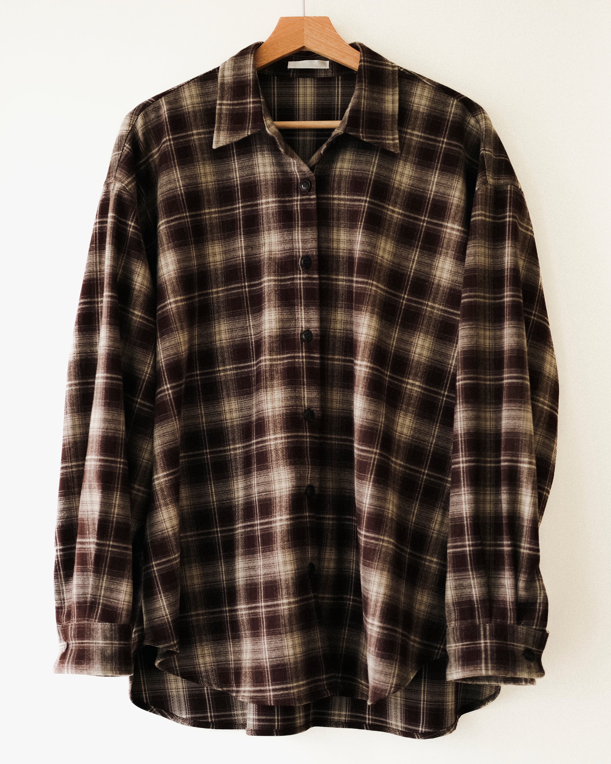 Highland Wool Check Shirt, Chestnut