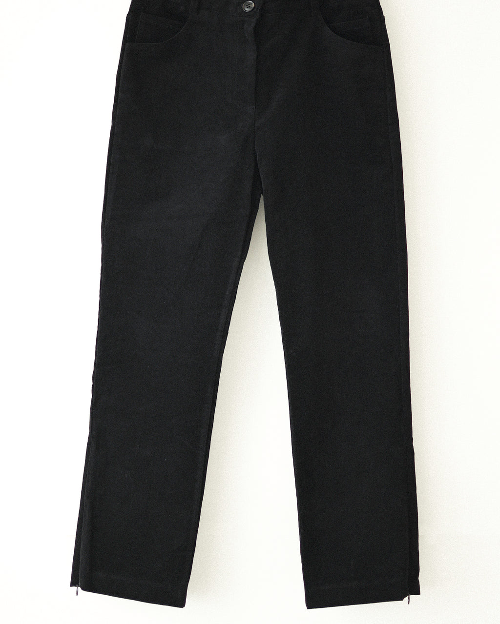 Kate Ankle Zip Skinny Cotton Trousers, Starry Night