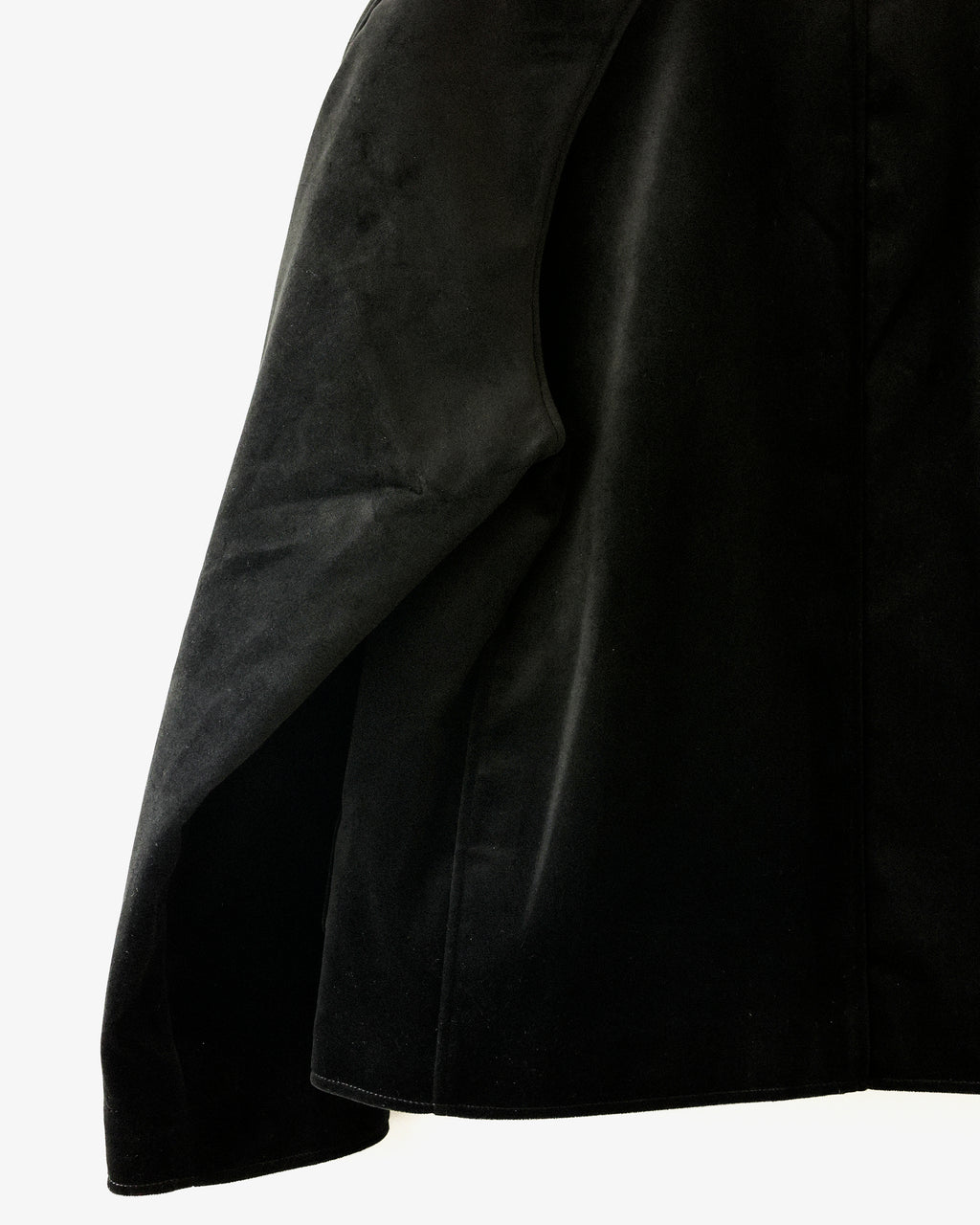 Baroque Velvet Raglan Jacket, Double Black