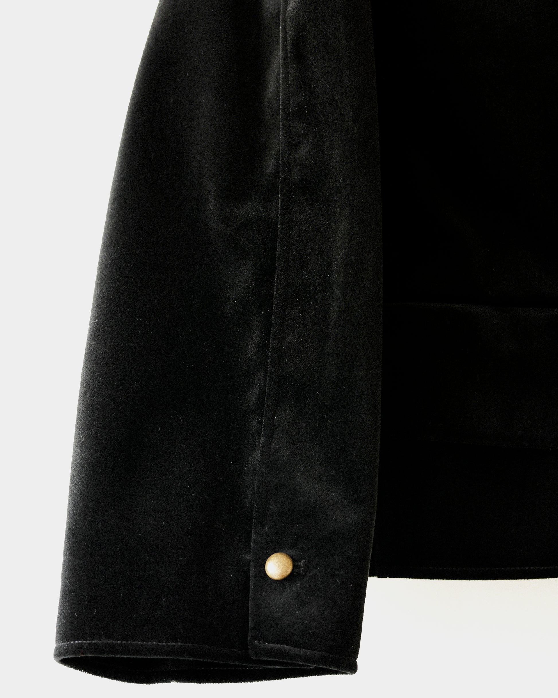 Baroque Velvet Raglan Jacket, Double Black