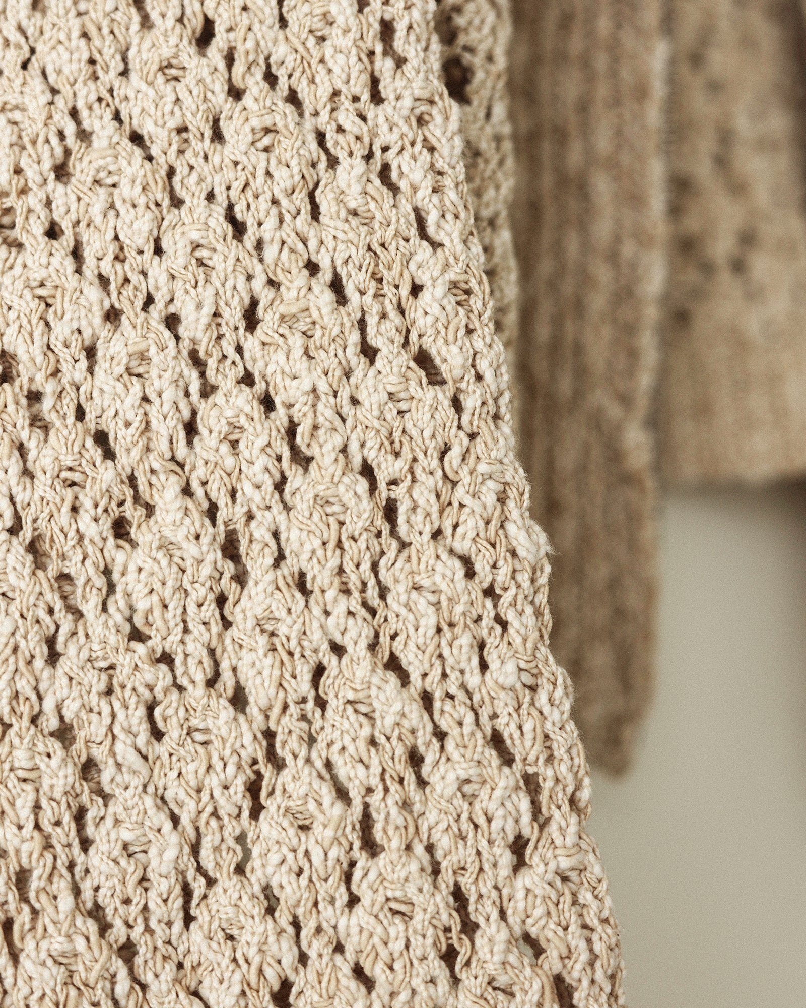 Aiko Textured Knit Zip Cardigan, Bagel
