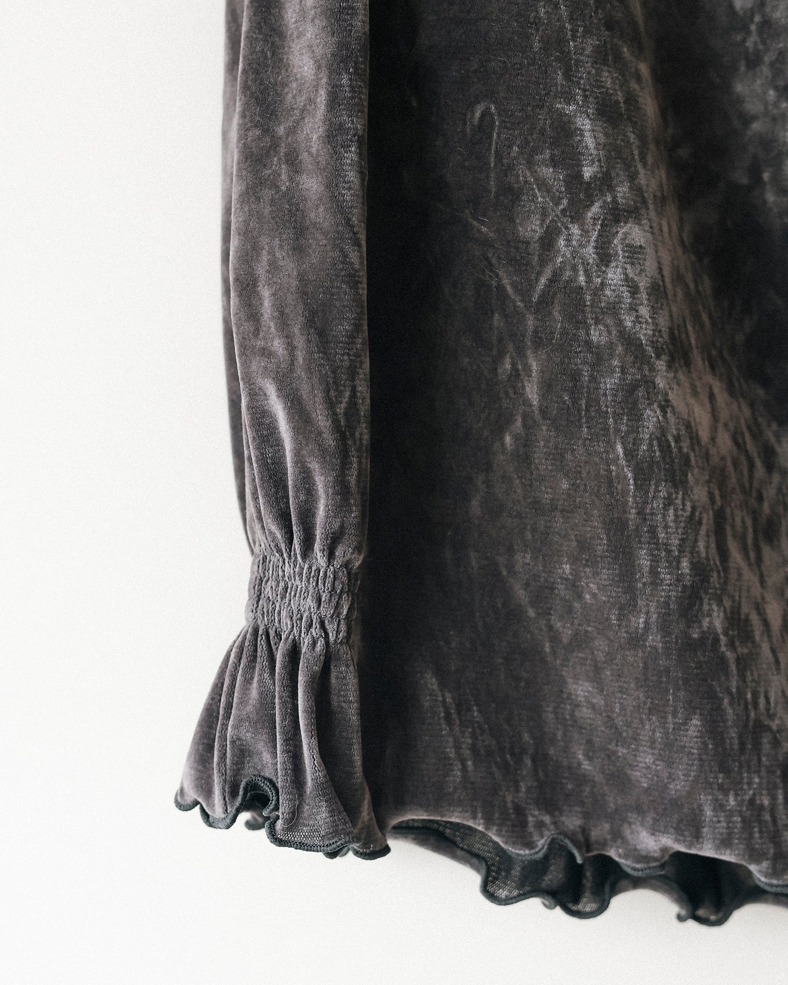 Belle Velvet Pumpkin Skirt, Storm