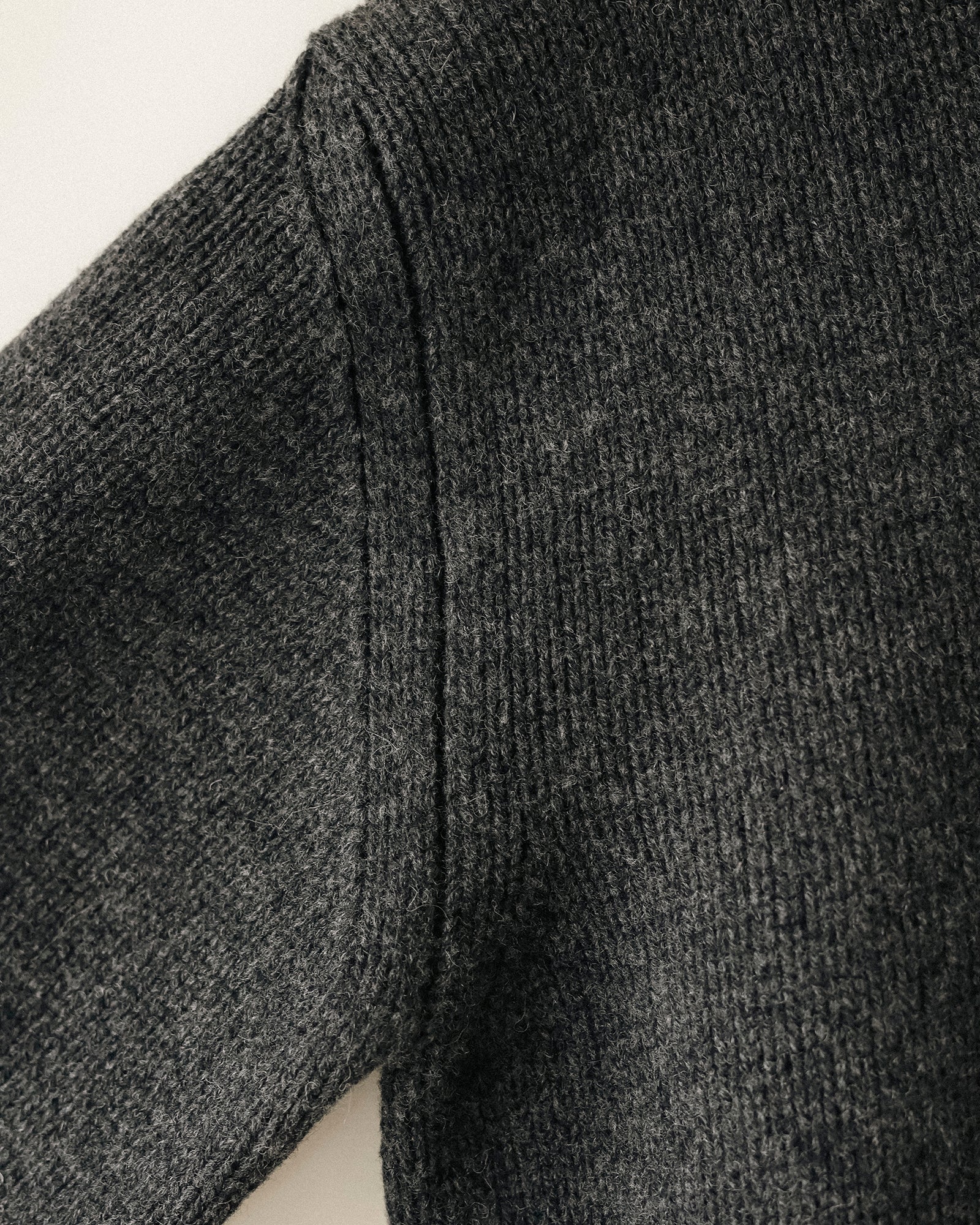 Passage / 50 Lambswool High Neck Jumper, Flint grey