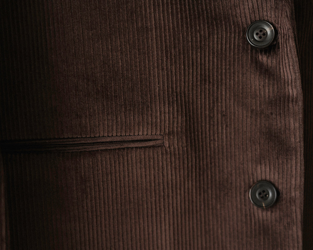Leo Oversized Corduroy Jacket, Chestnut