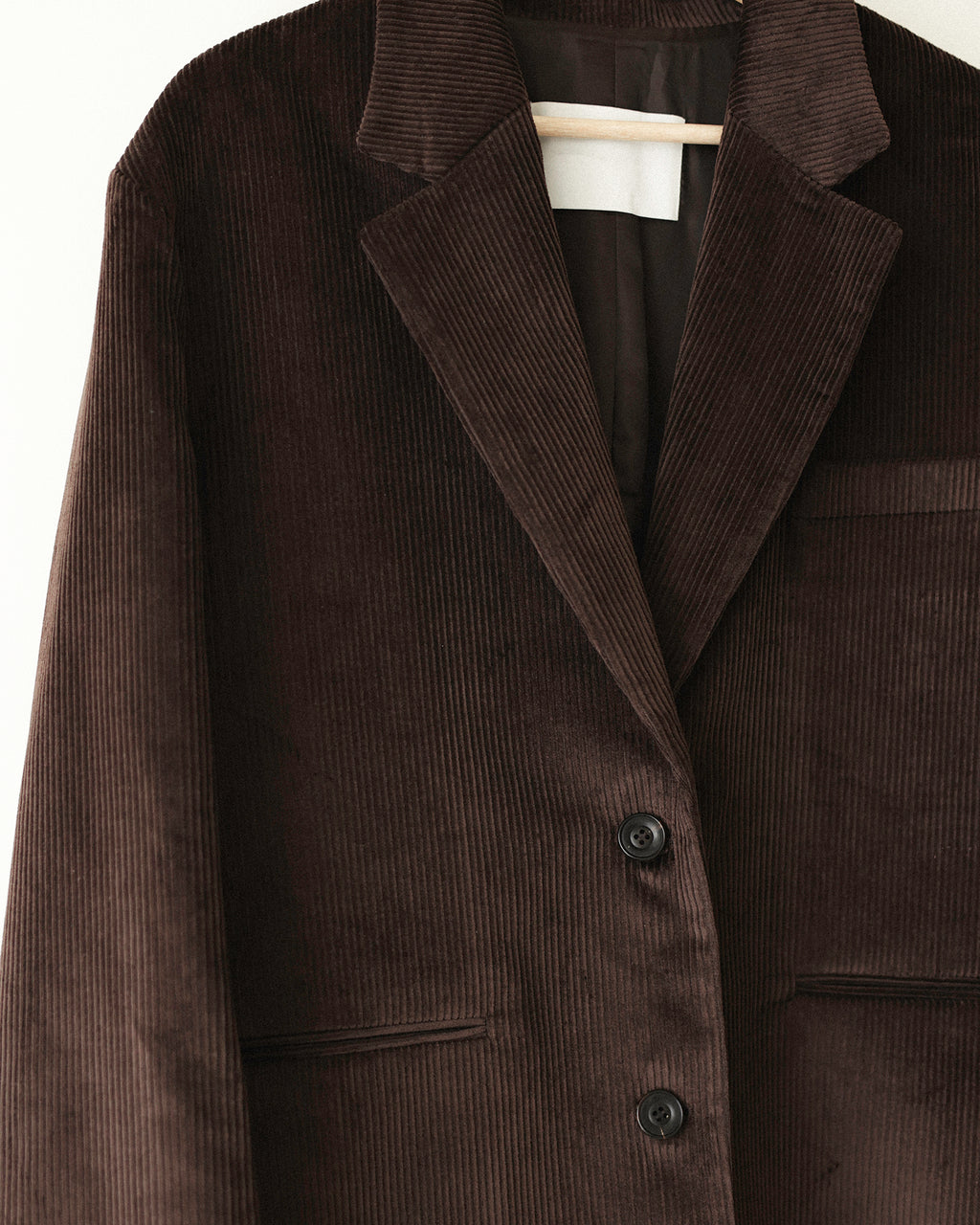 Leo Oversized Corduroy Jacket, Chestnut