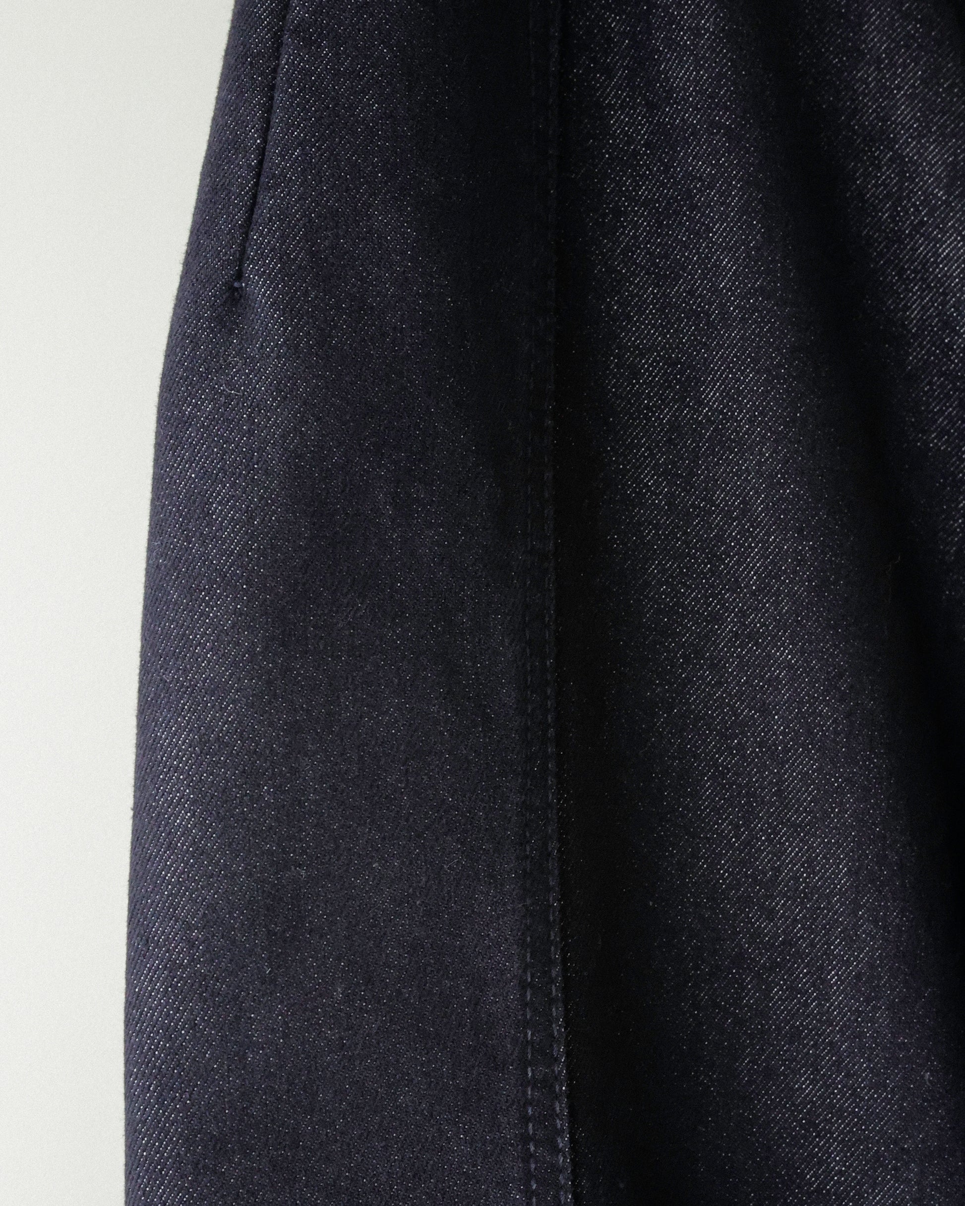 (Back in stock on 11/5) Longline Belted Denim Trousers, Deep Indigo