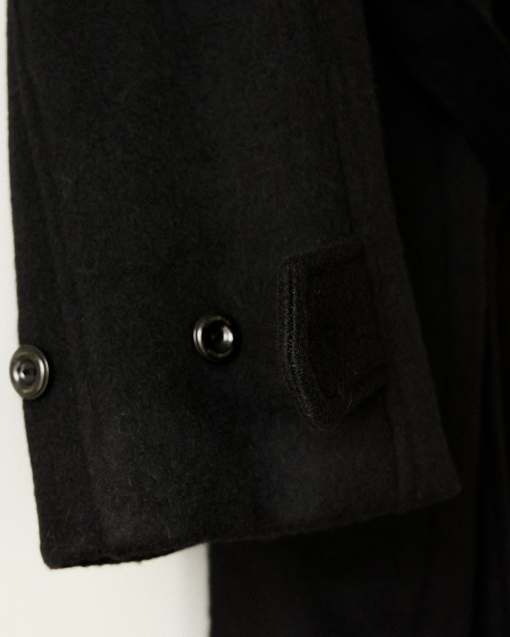 Nina Structured Camel Wool Coat, Noir