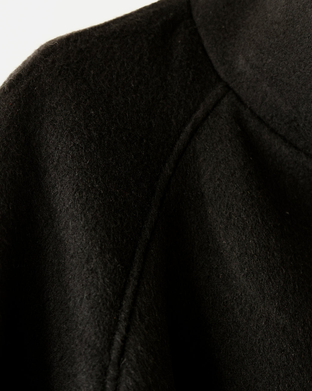 Nina Structured Camel Wool Coat, Noir