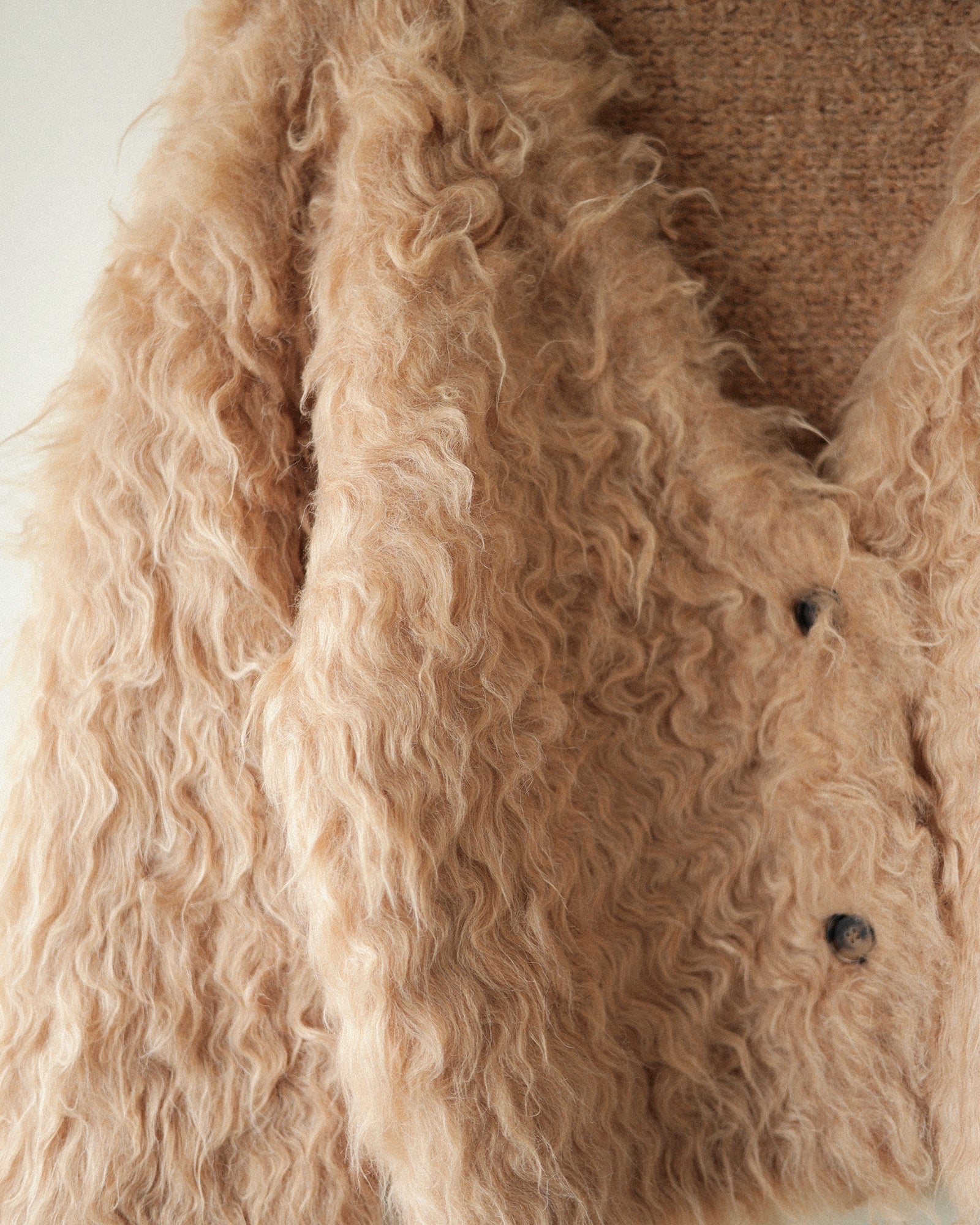 Sunset Brushed Cardigan, Caramel Toffee