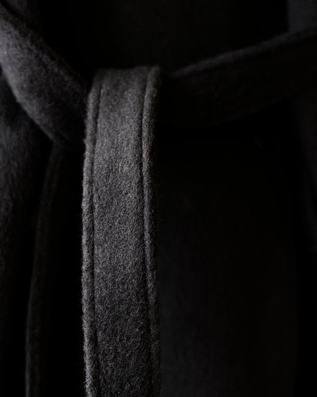 Nina Structured Camel Wool Coat, Noir