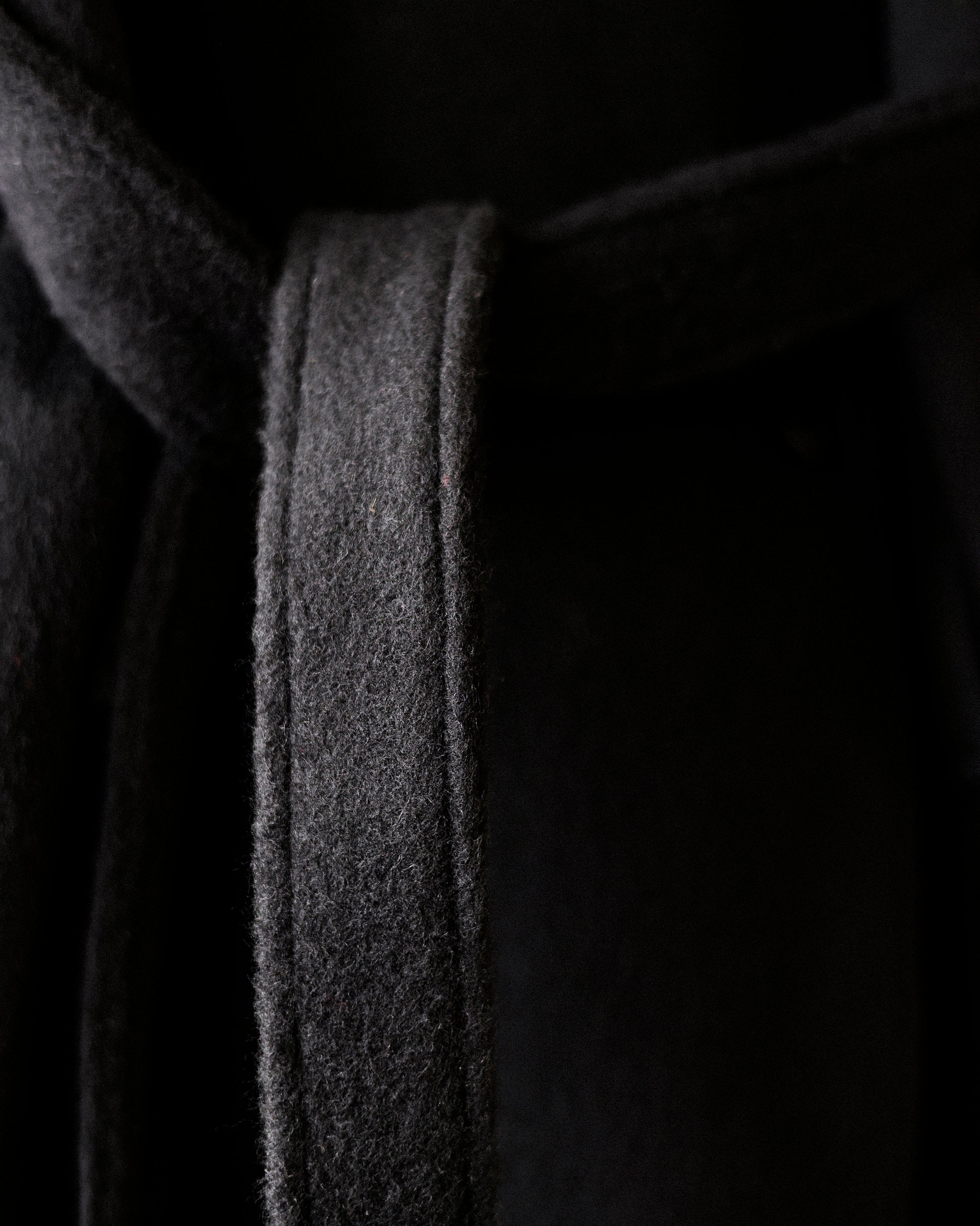 Nina Structured Camel Wool Coat, Noir