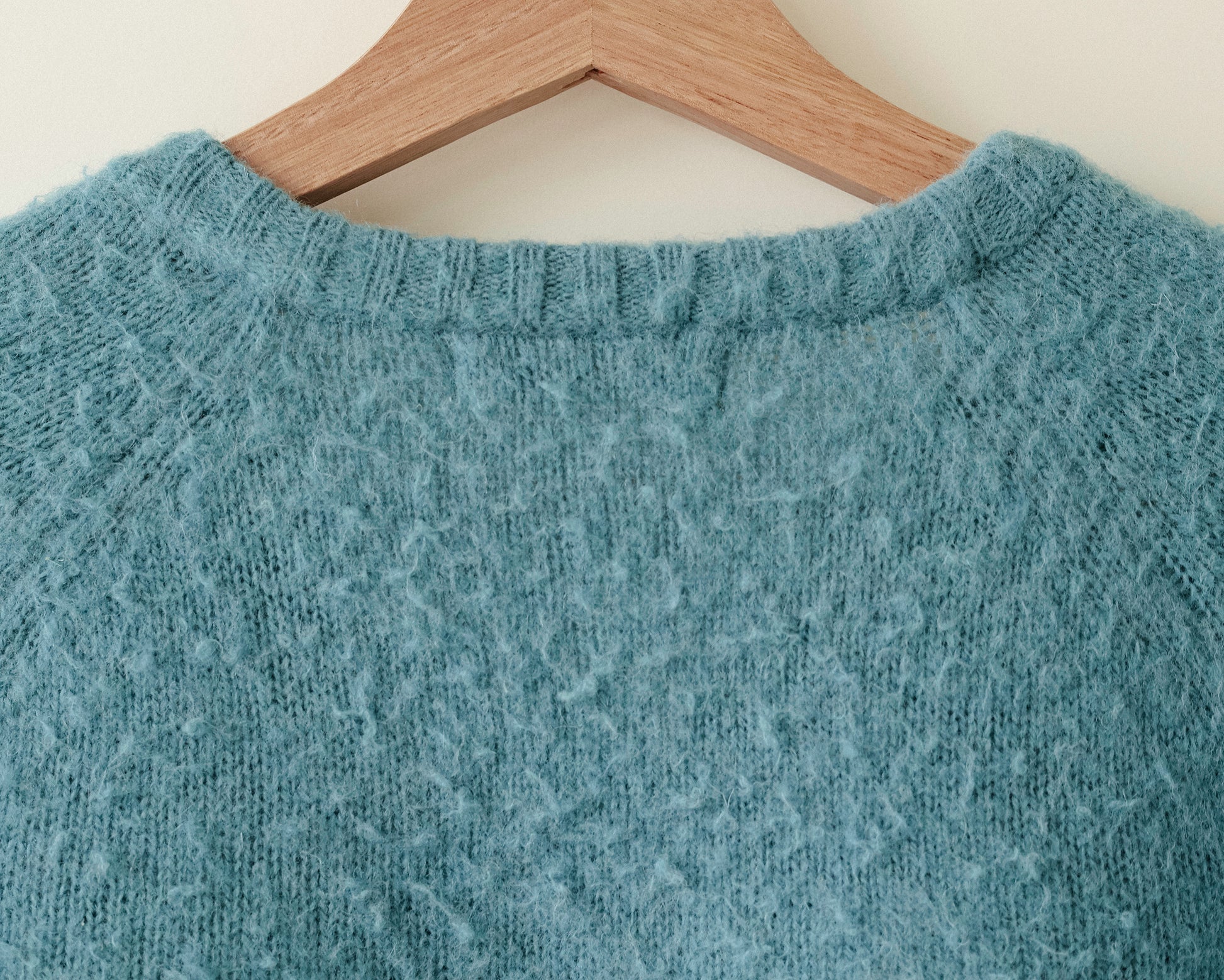 Hiro Brushed Wool Jumper, Sullivan Blue Teal