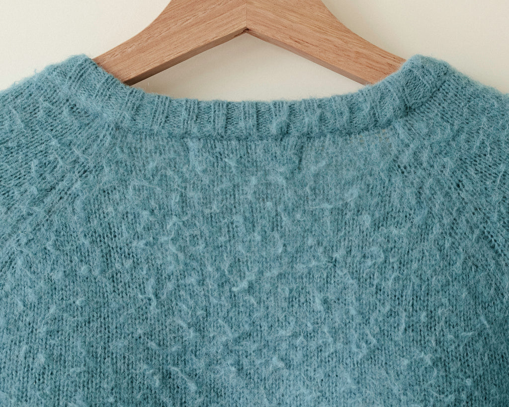 Hiro Brushed Wool Jumper, Sullivan Blue Teal
