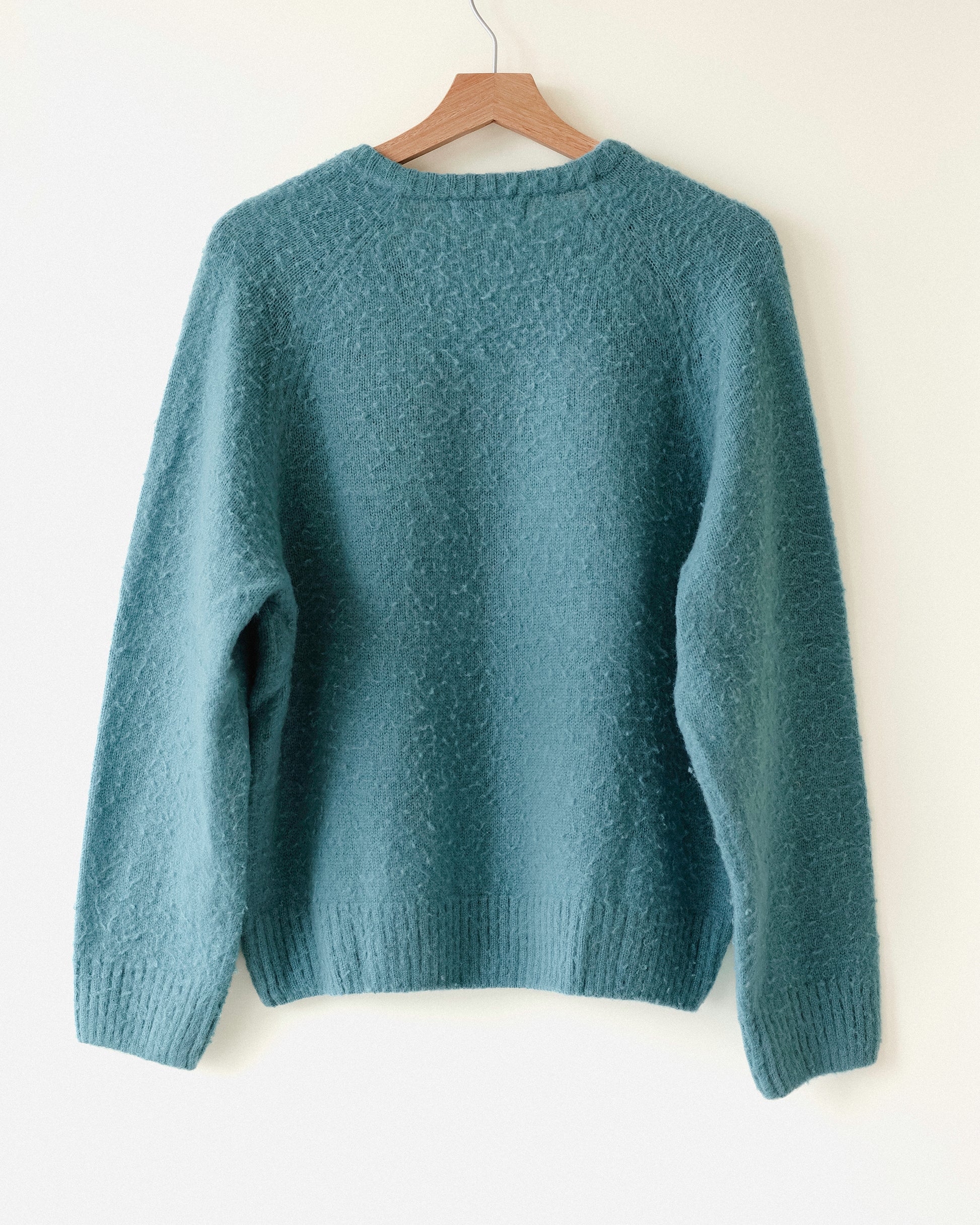 Hiro Brushed Wool Jumper, Sullivan Blue Teal