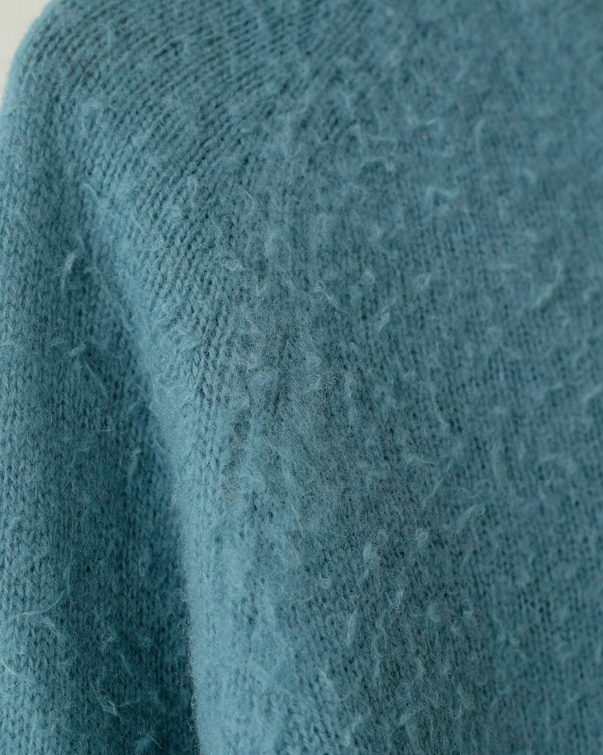 Hiro Brushed Wool Jumper, Sullivan Blue Teal