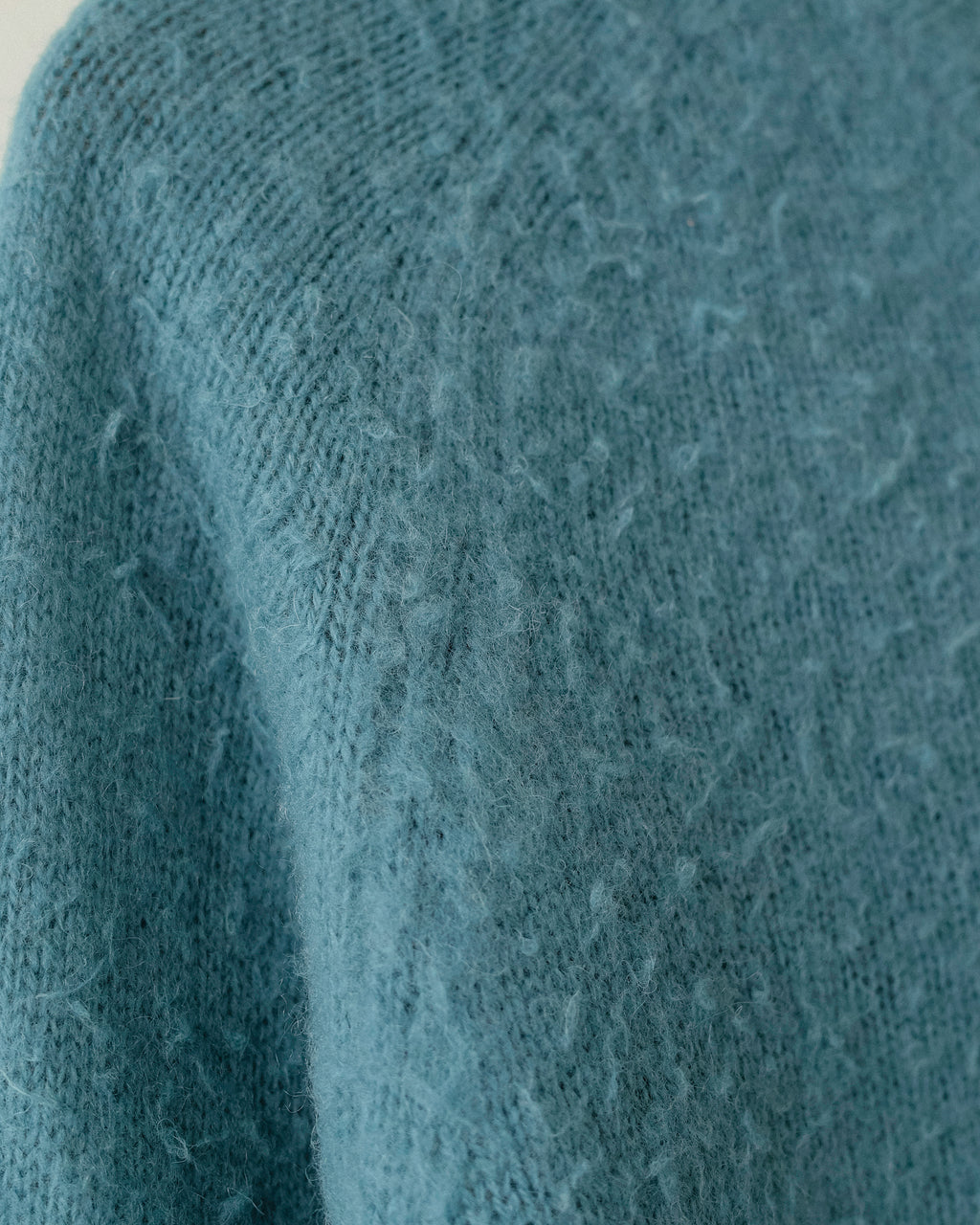 Hiro Brushed Wool Jumper, Sullivan Blue Teal