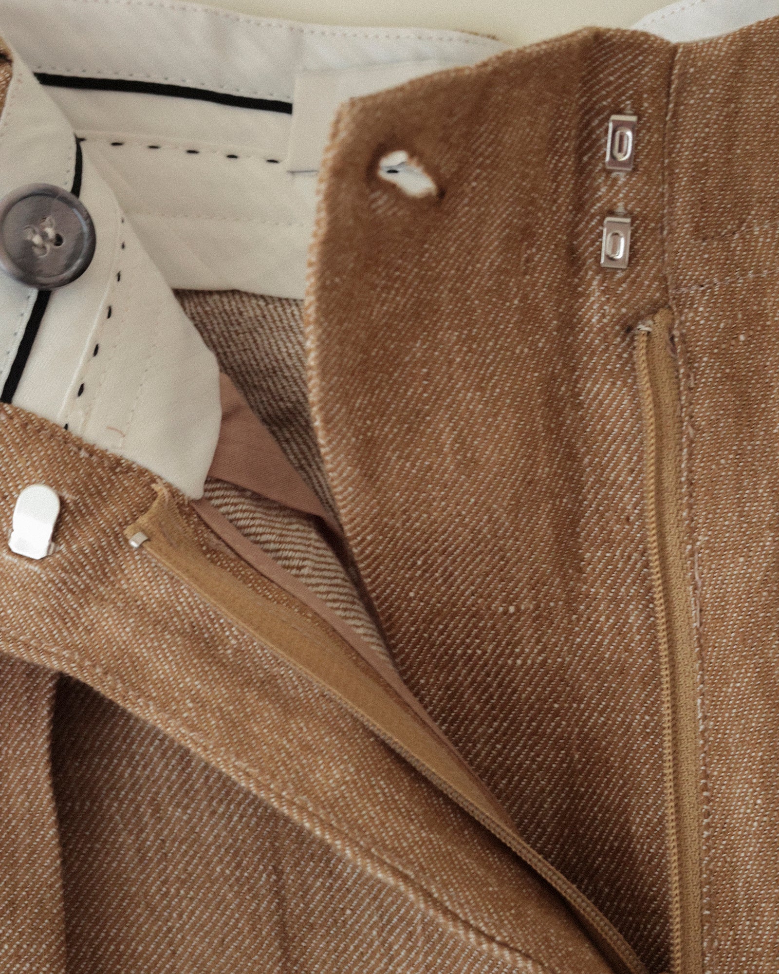 Mina Tailored Linen Bermuda Shorts, Sunwashed Natural Beige