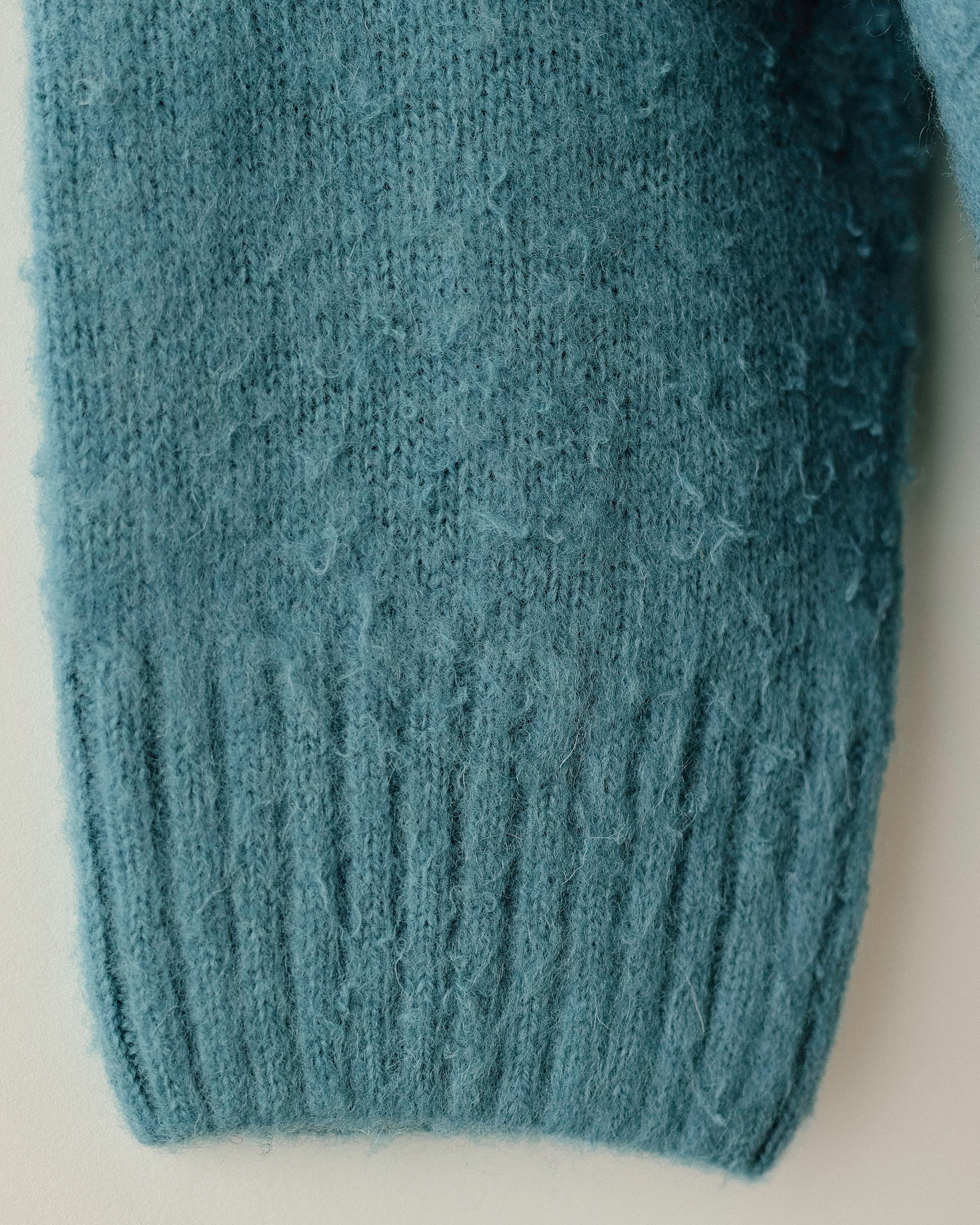 Hiro Brushed Wool Jumper, Sullivan Blue Teal