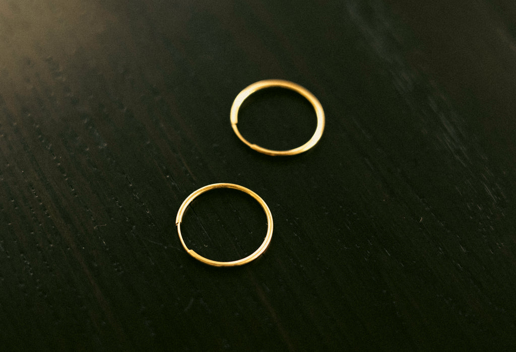 Gold Hoop Earrings, Venus