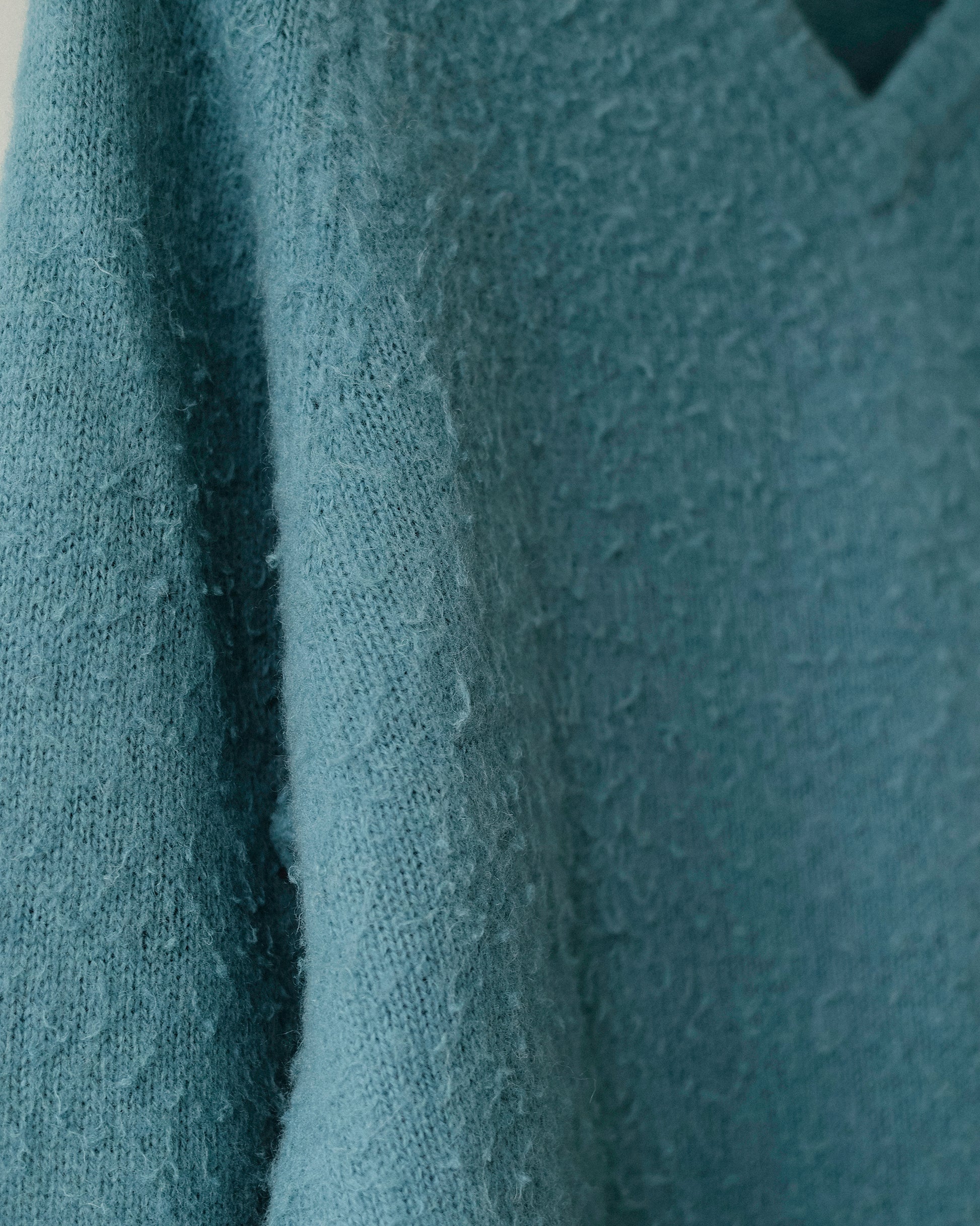 Hiro Brushed Wool Jumper, Sullivan Blue Teal