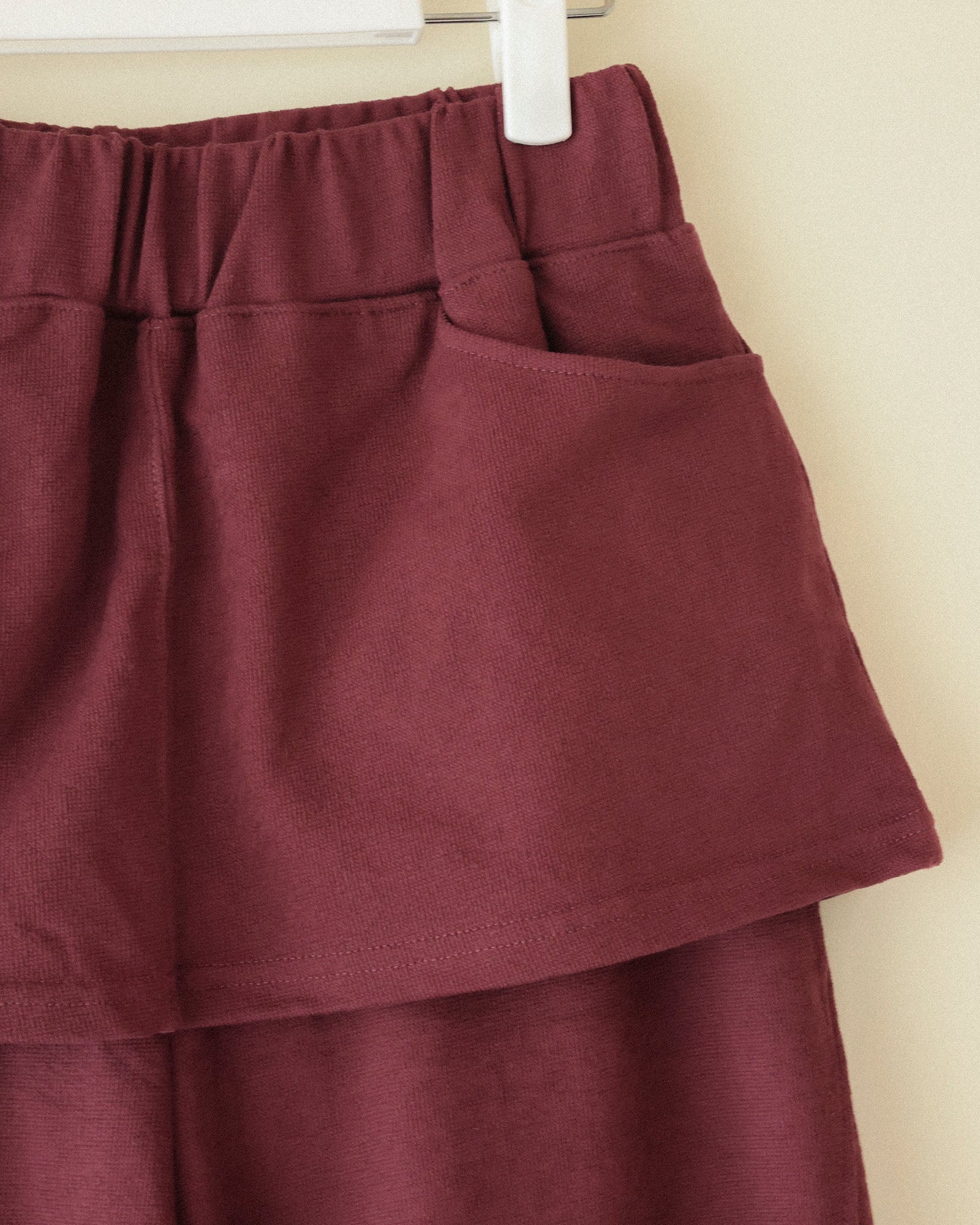 Cailee Skirt-Layered Towel Joggers, Summer Barolo